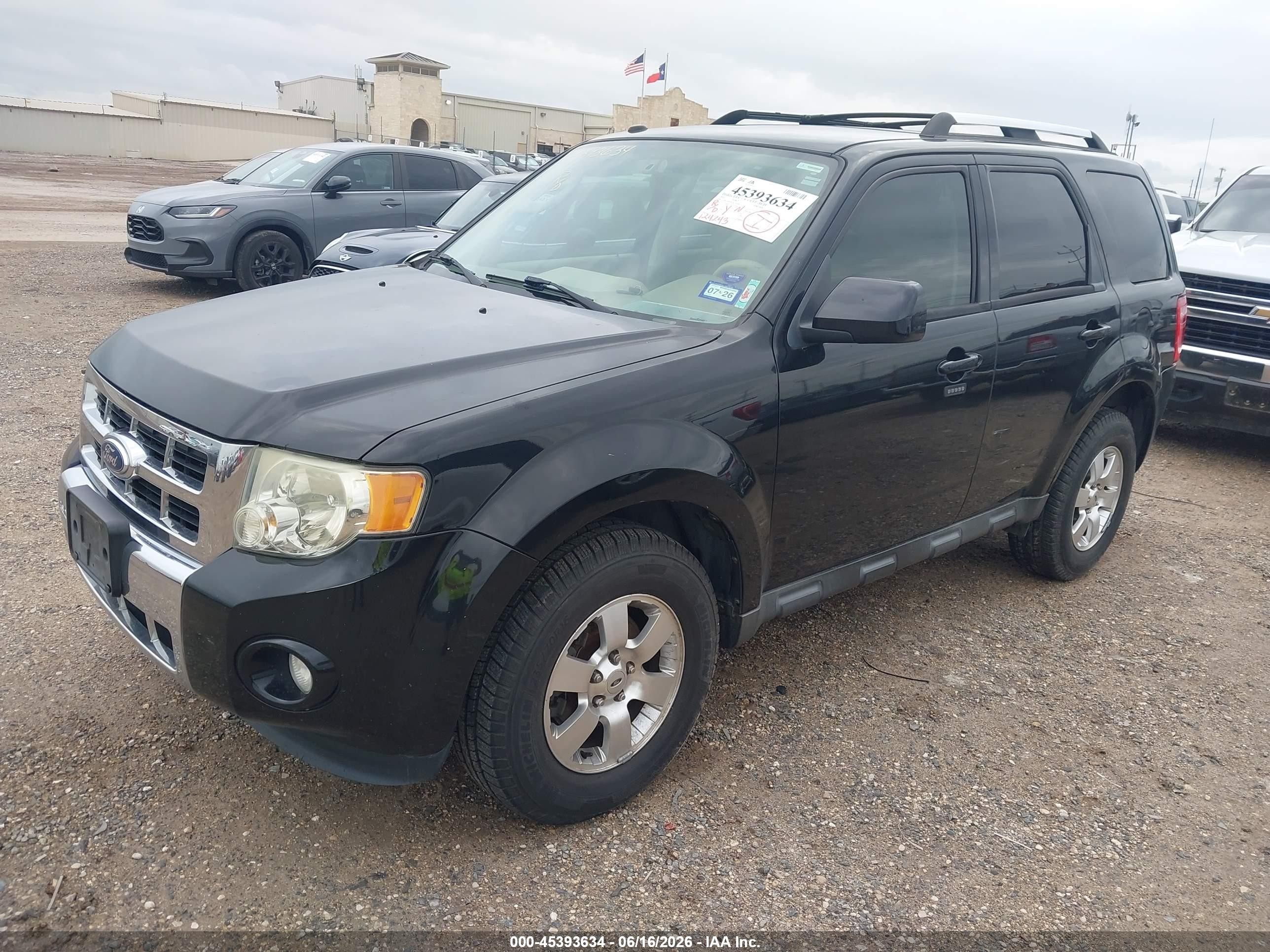 2012 Ford Escape Limited Black vin: 1FMCU0EGXCKA10756