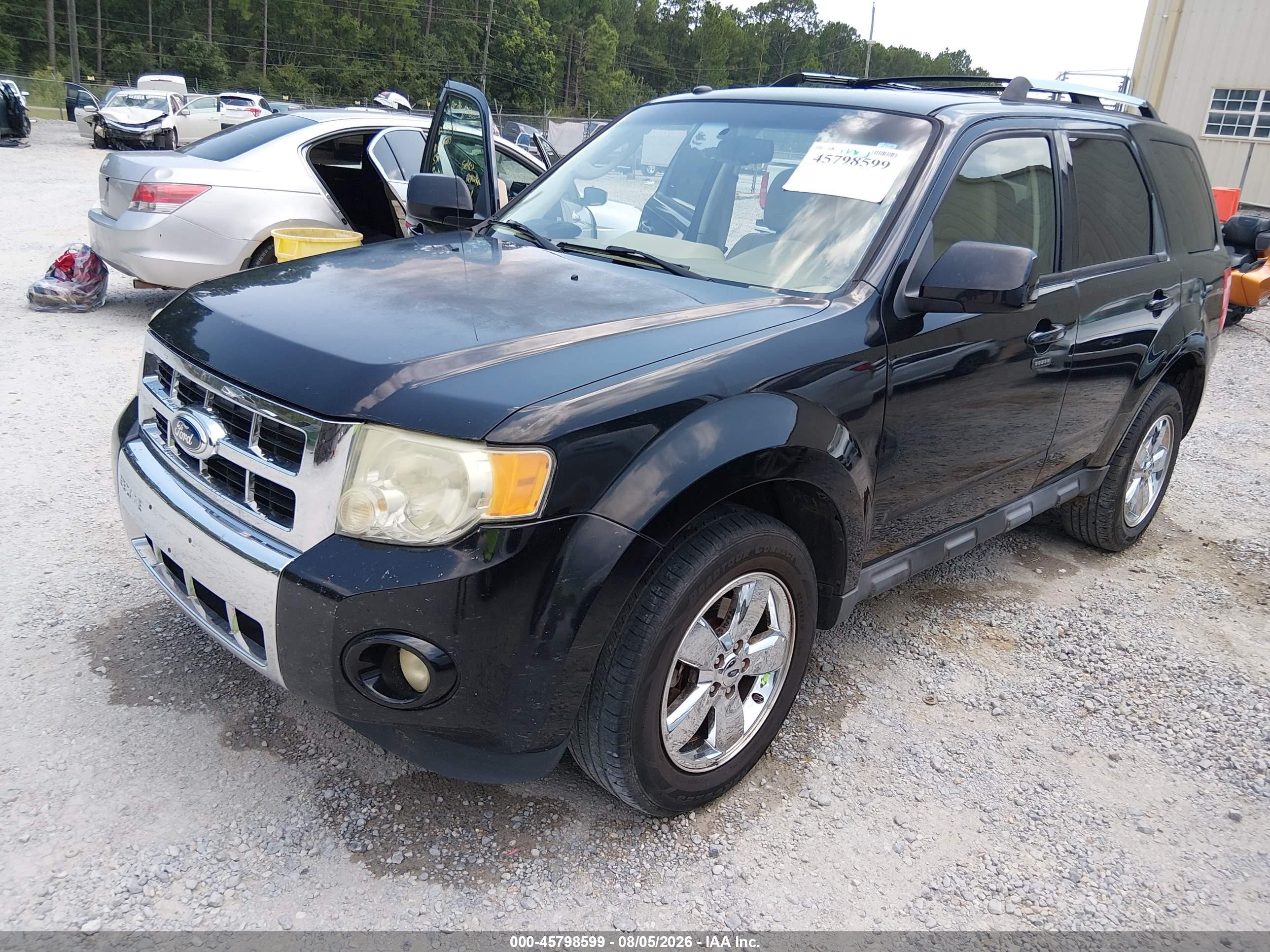 2012 Ford Escape Limited Black vin: 1FMCU0EGXCKB75660