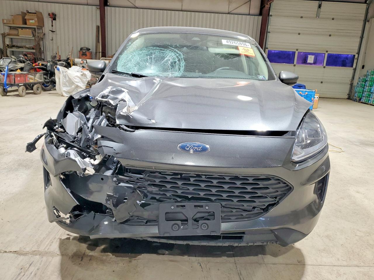 2020 Ford Escape S Gray vin: 1FMCU0F62LUC18561