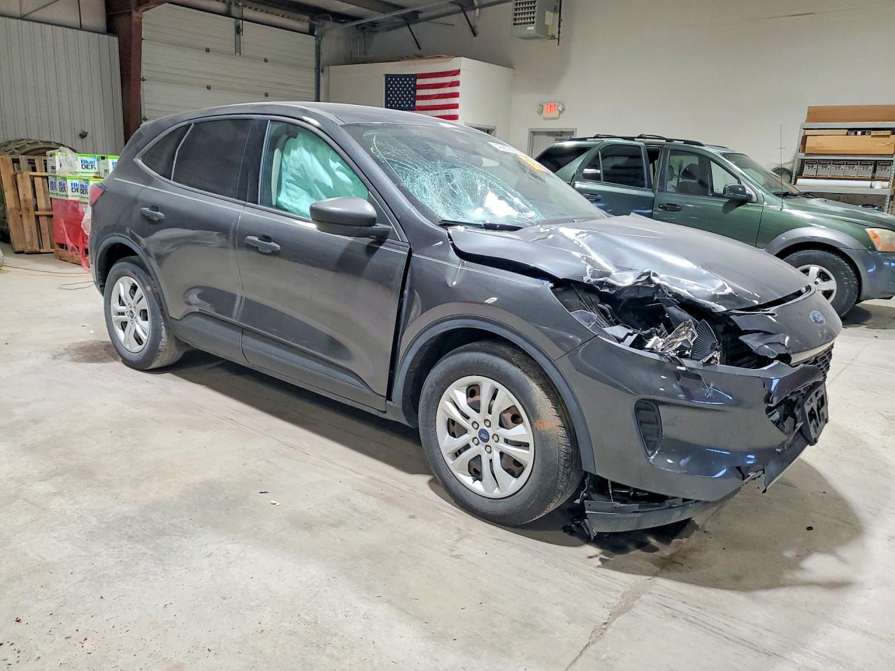 2020 Ford Escape S Gray vin: 1FMCU0F62LUC18561