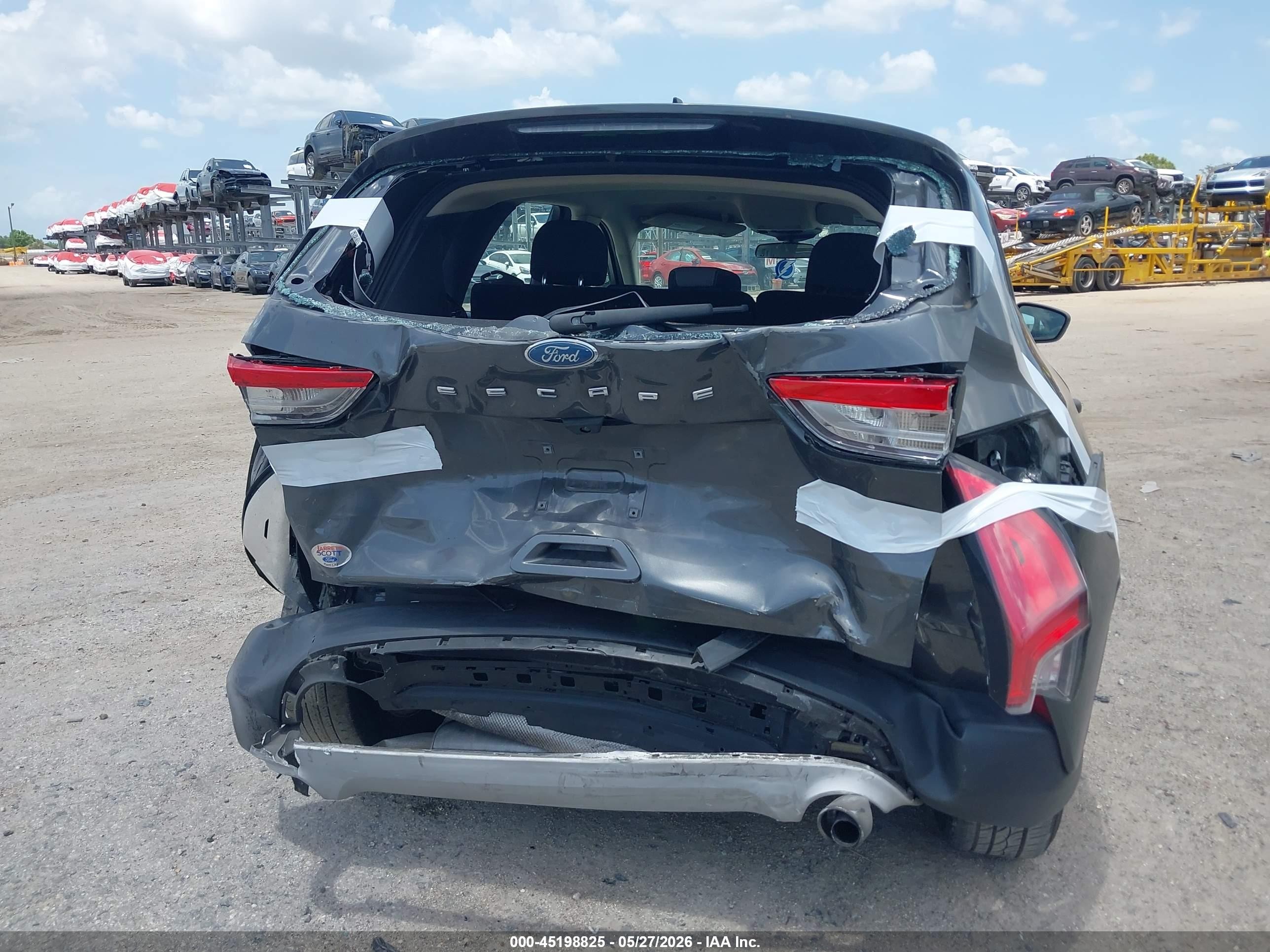 2020 Ford Escape S Серый vin: 1FMCU0F63LUC57689
