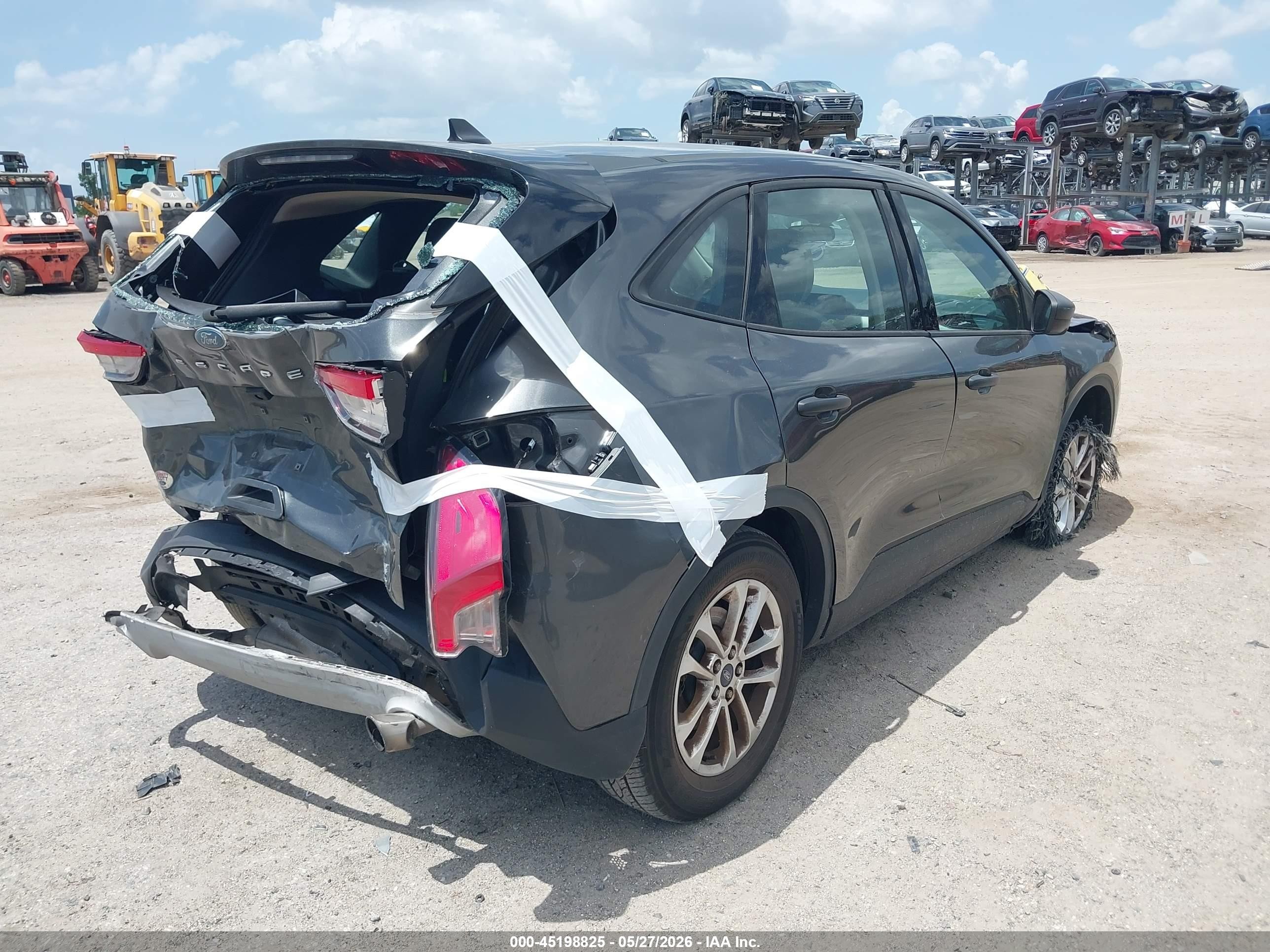 2020 Ford Escape S Серый vin: 1FMCU0F63LUC57689