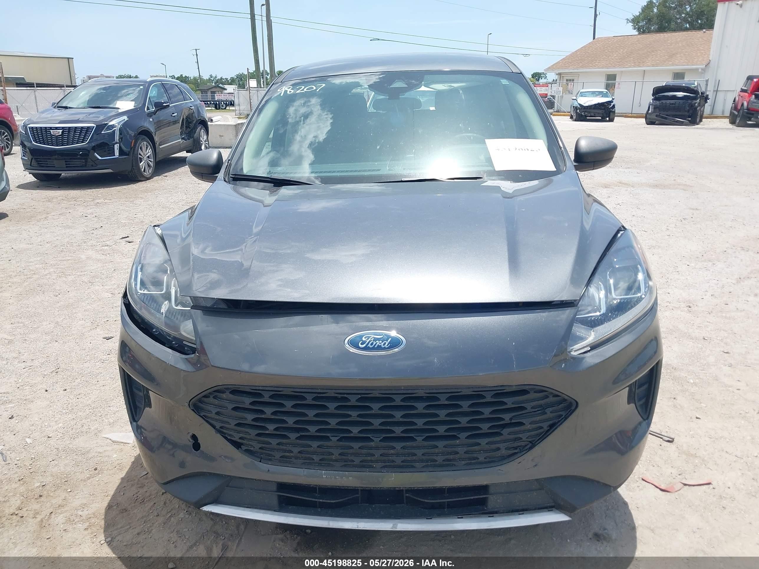 2020 Ford Escape S Серый vin: 1FMCU0F63LUC57689