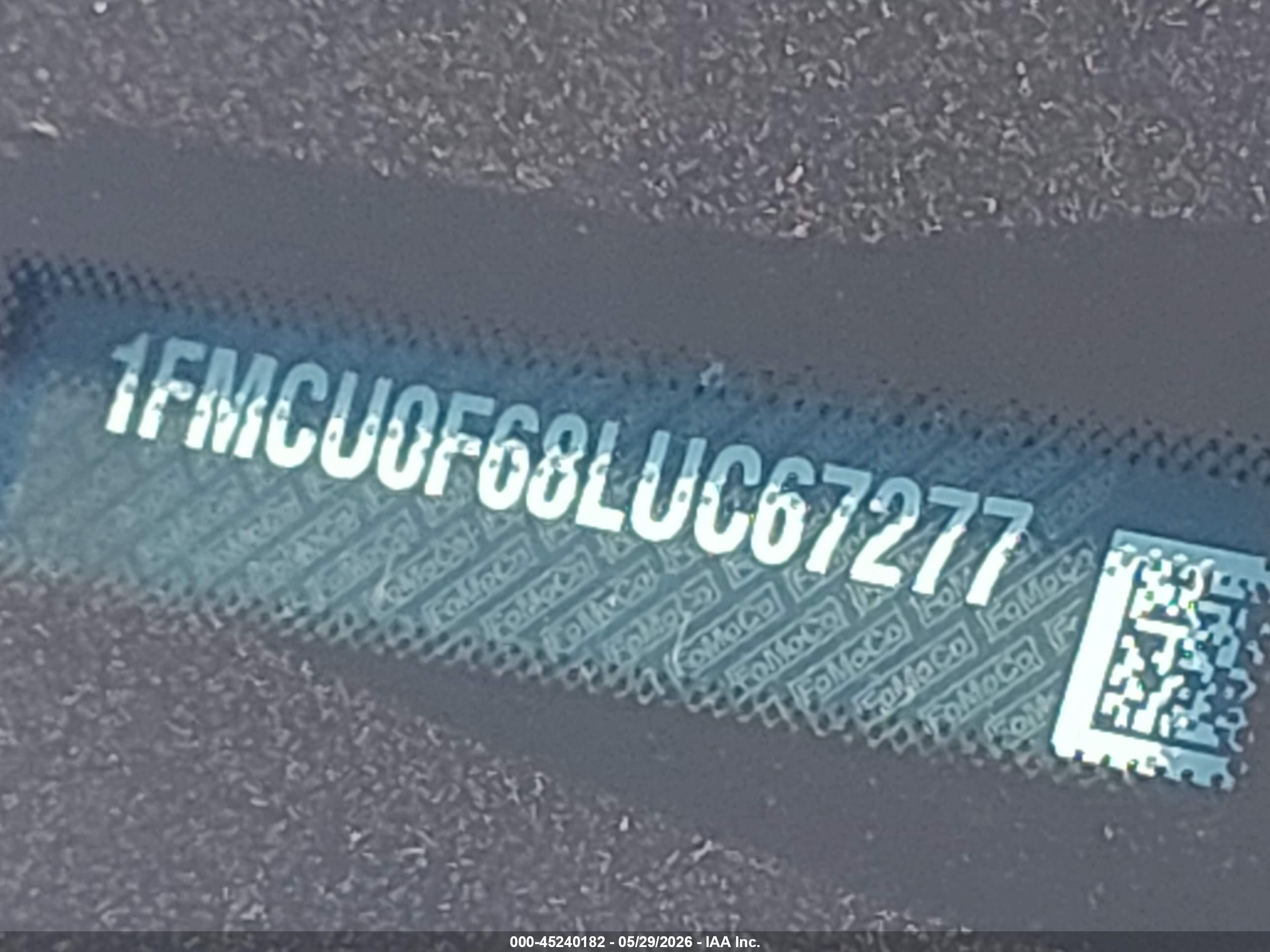 2020 Ford Escape S Blue vin: 1FMCU0F68LUC67277