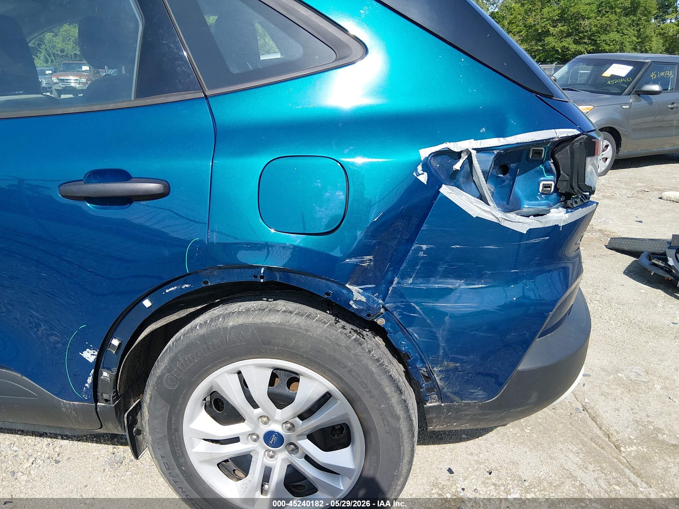 2020 Ford Escape S Blue vin: 1FMCU0F68LUC67277