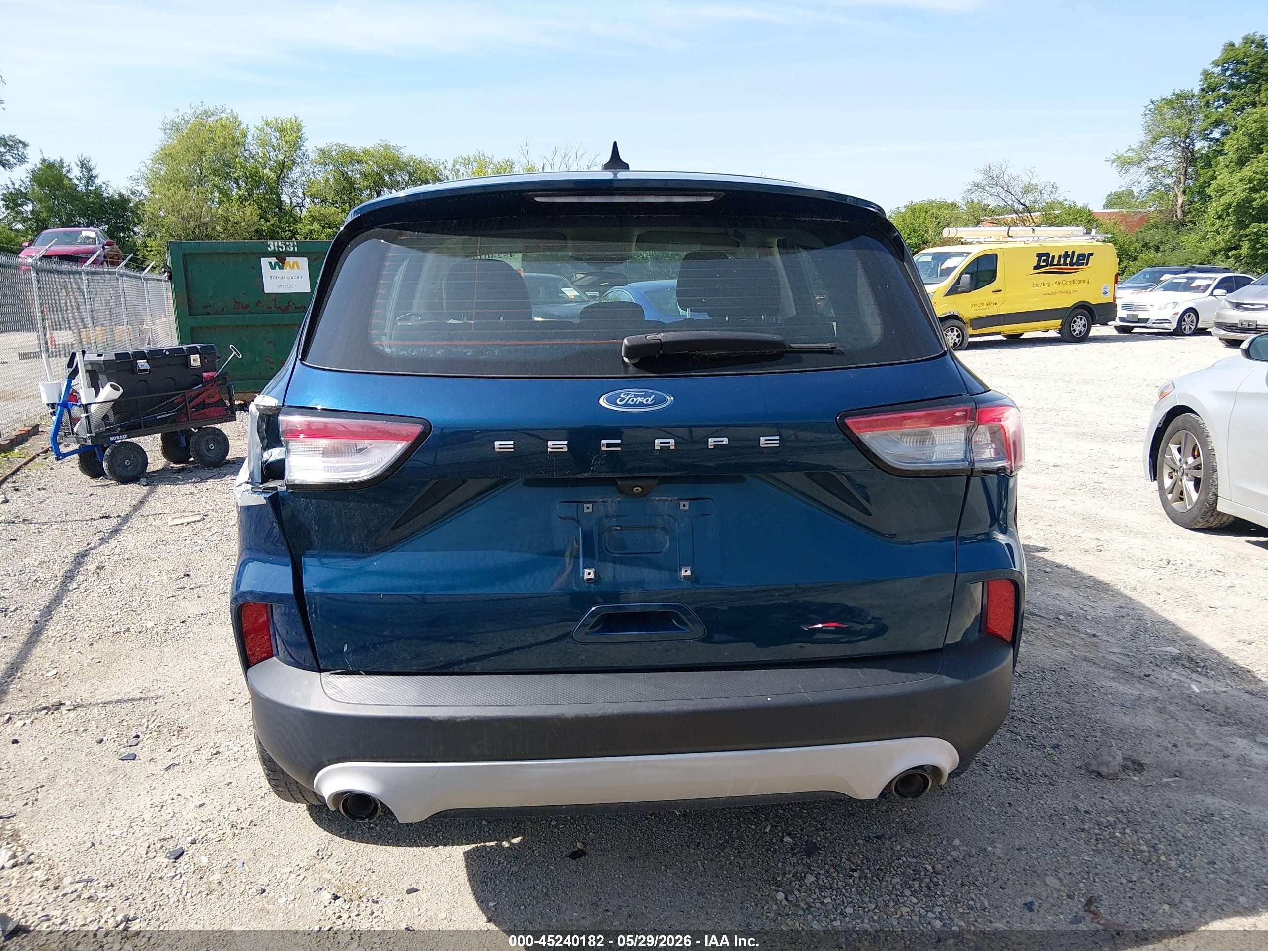 2020 Ford Escape S Blue vin: 1FMCU0F68LUC67277