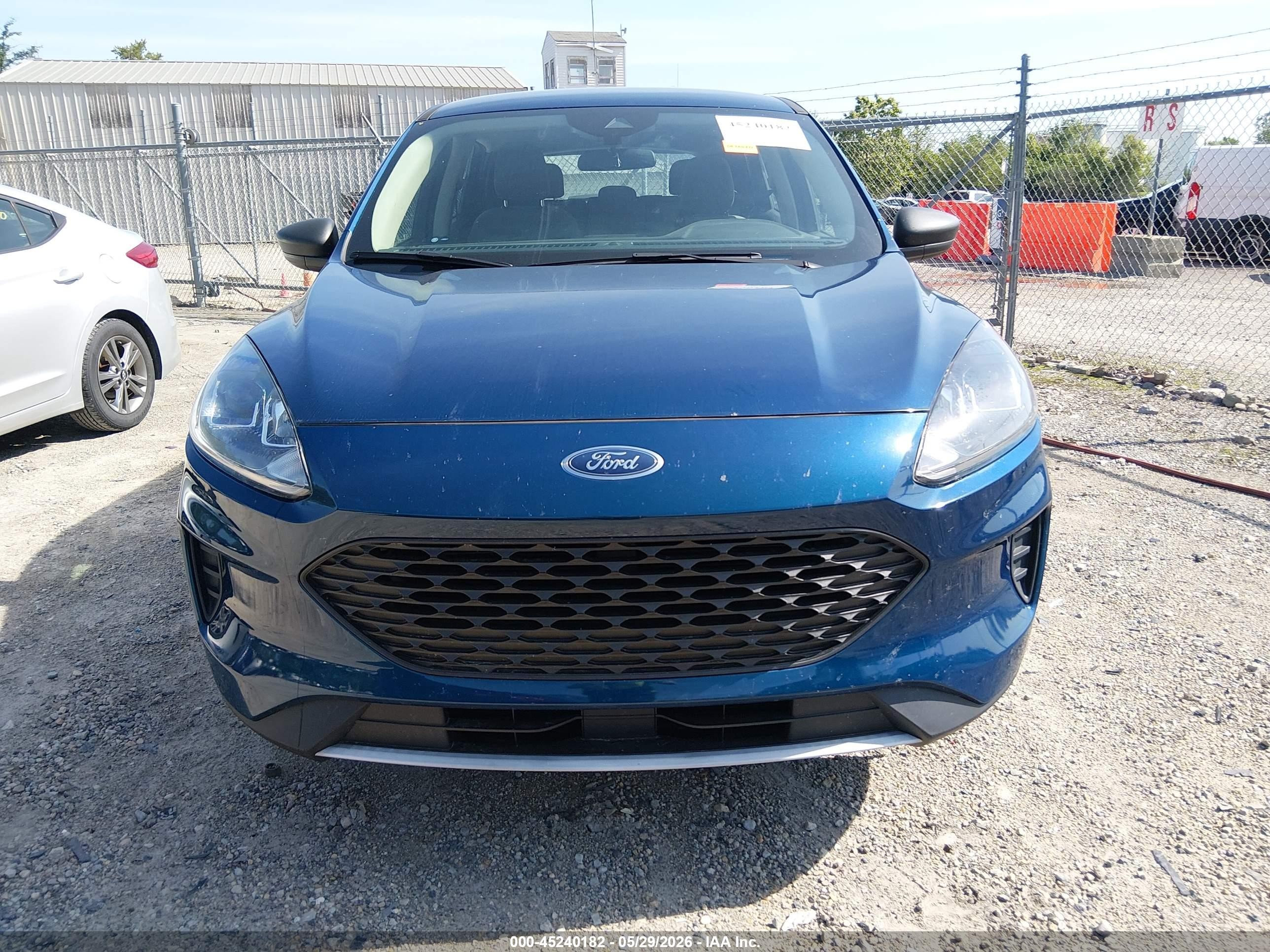 2020 Ford Escape S Blue vin: 1FMCU0F68LUC67277