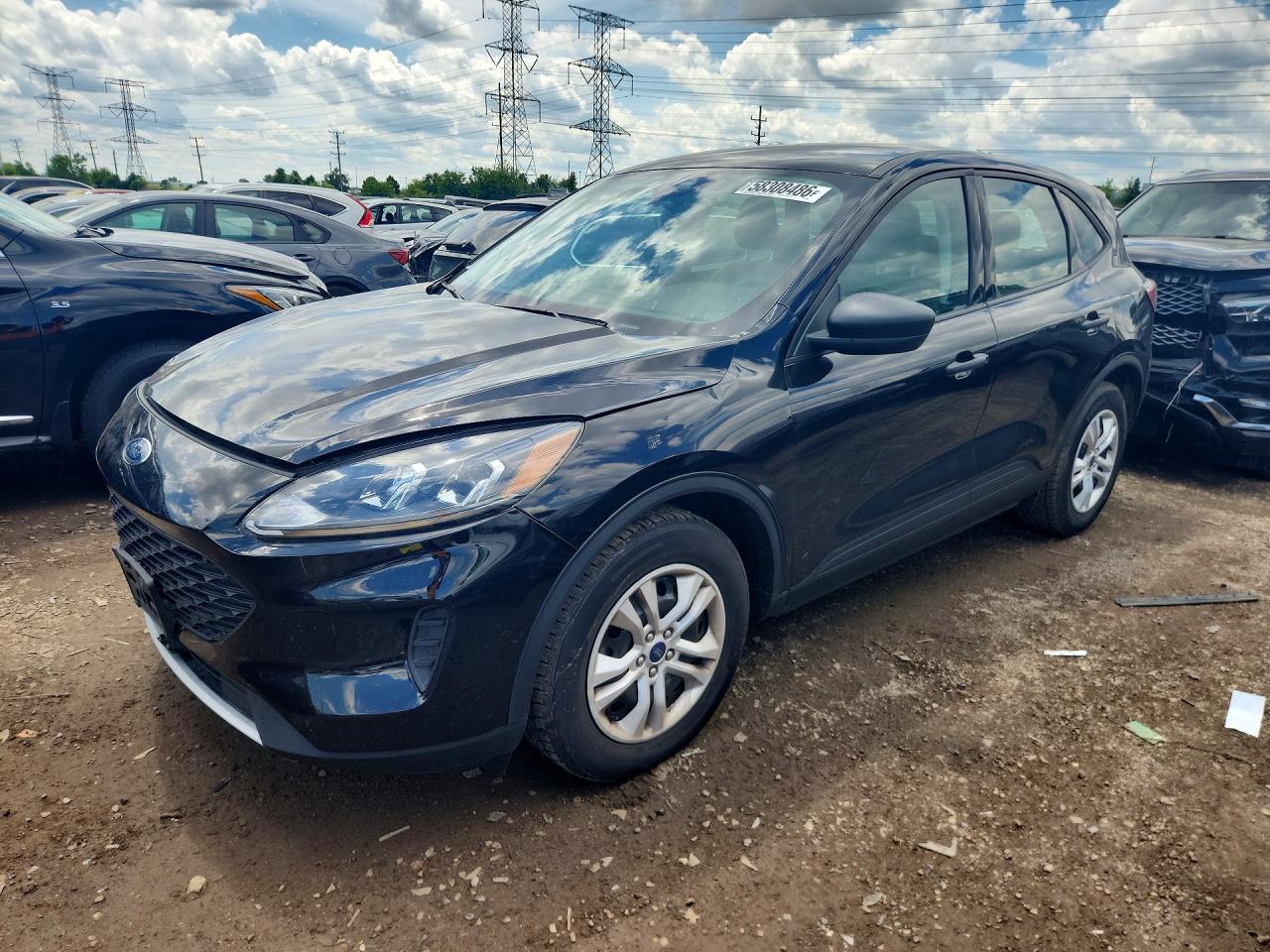 2021 Ford Escape S Black vin: 1FMCU0F68MUA02974