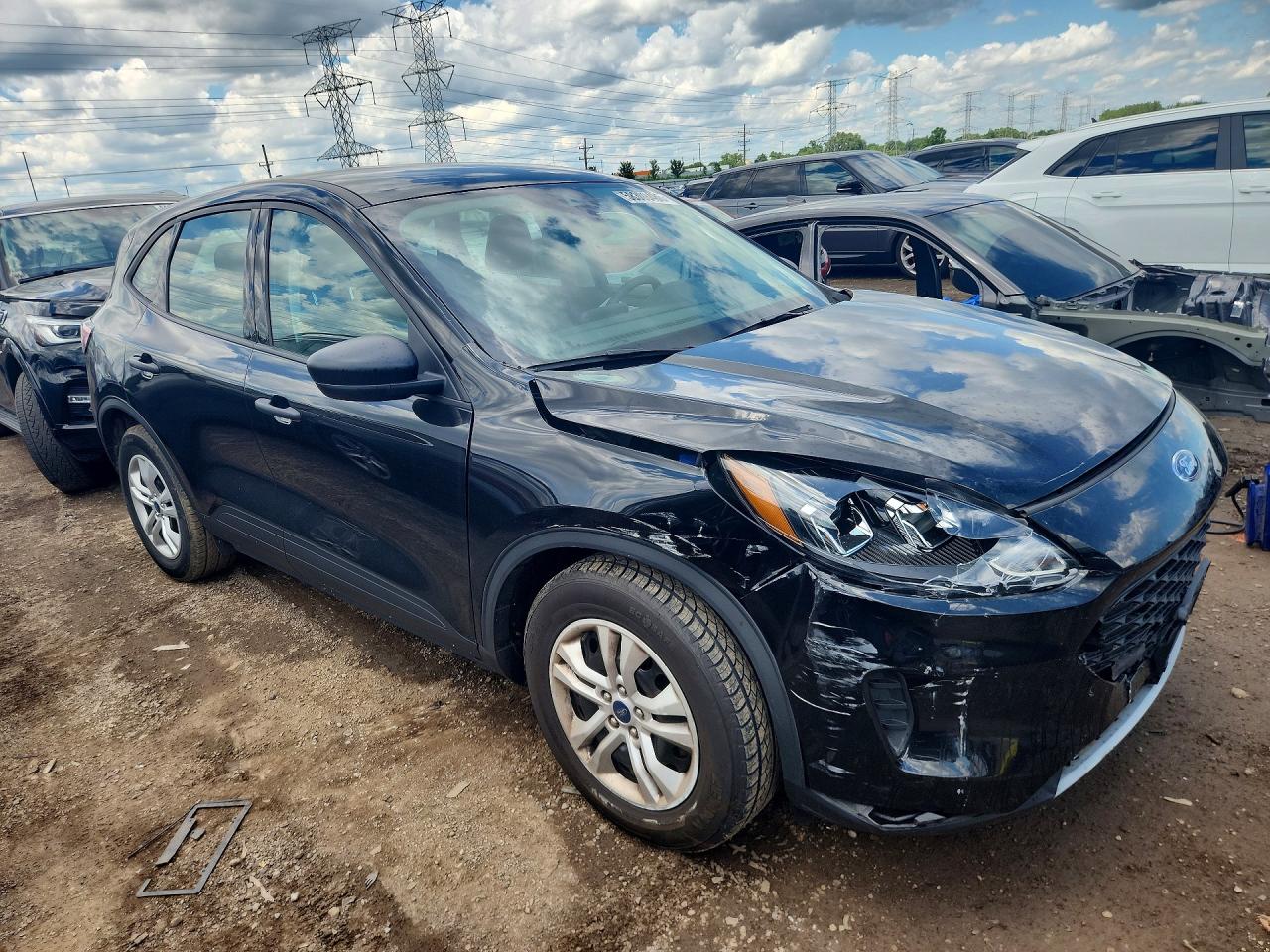 2021 Ford Escape S Black vin: 1FMCU0F68MUA02974