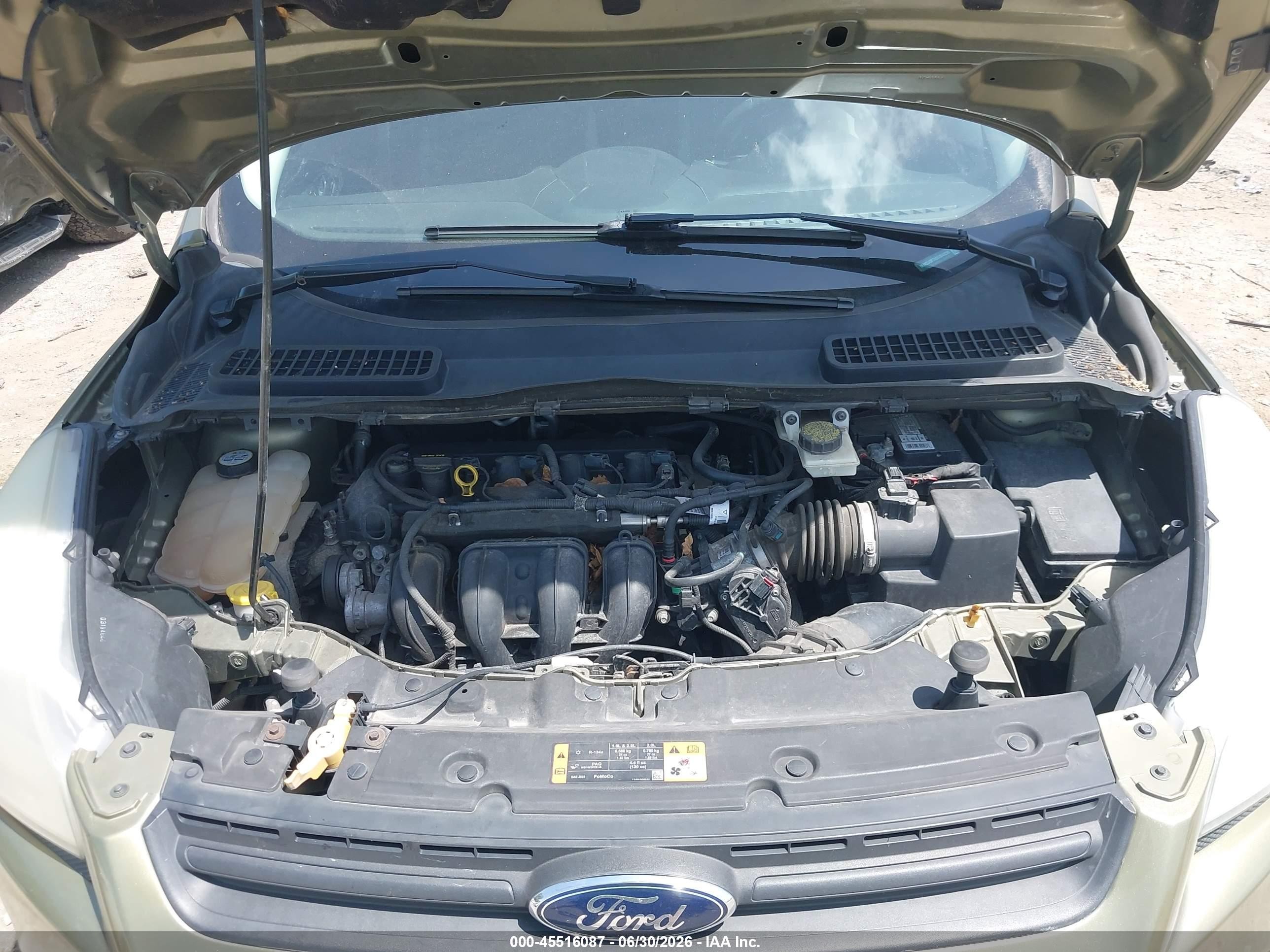 2013 Ford Escape S Green vin: 1FMCU0F70DUB44230