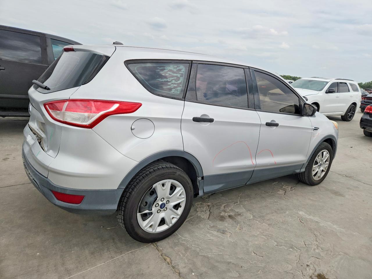 2013 Ford Escape S Silver vin: 1FMCU0F70DUB45880