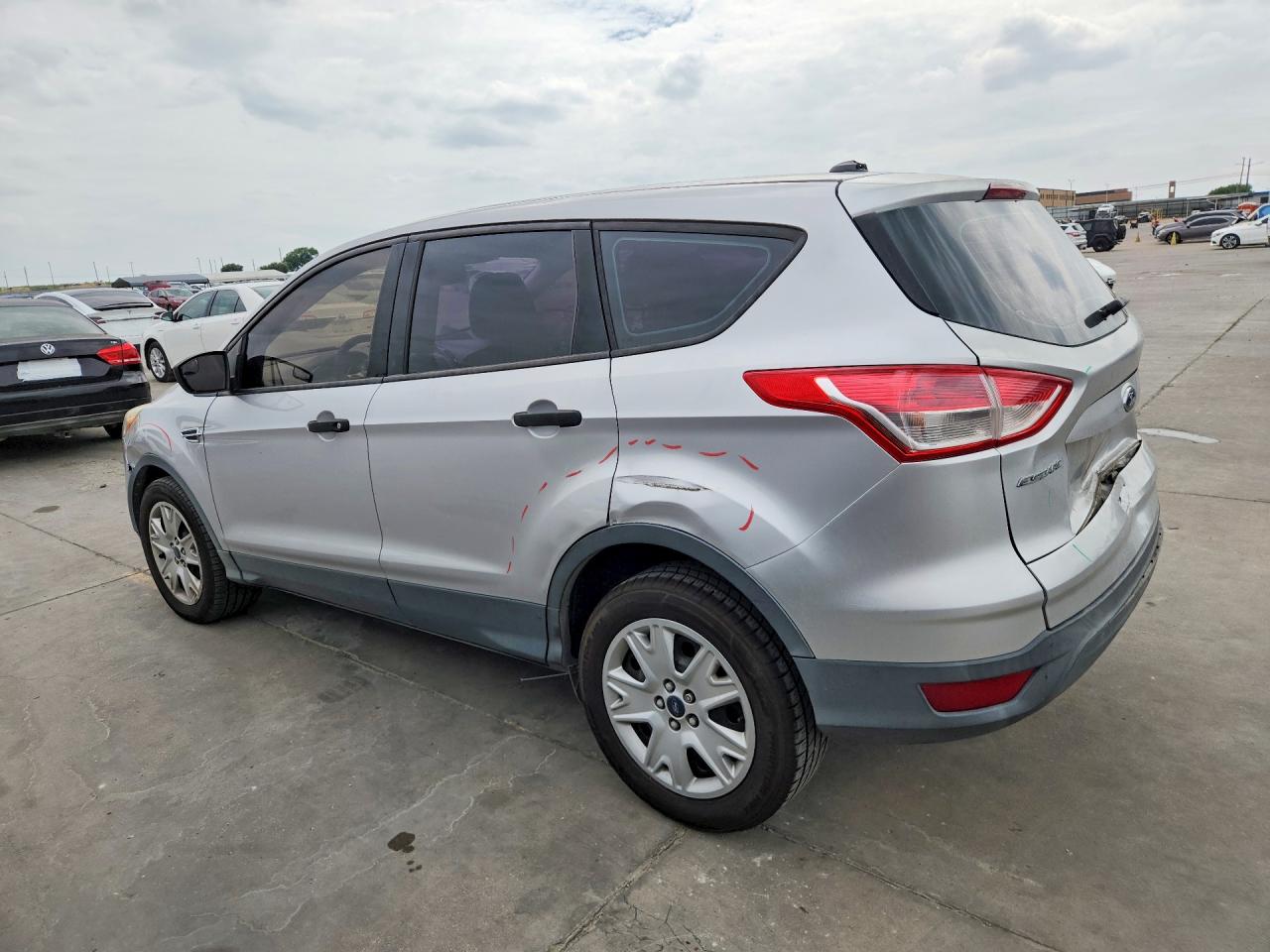2013 Ford Escape S Silver vin: 1FMCU0F70DUB45880