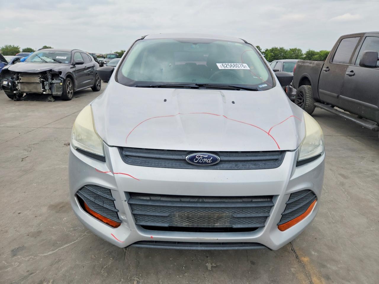 2013 Ford Escape S Silver vin: 1FMCU0F70DUB45880