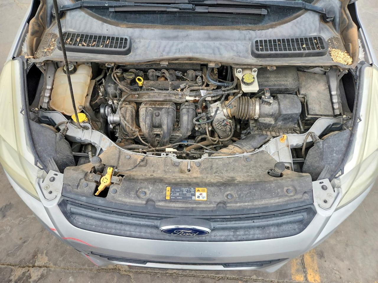 2013 Ford Escape S Silver vin: 1FMCU0F70DUB45880