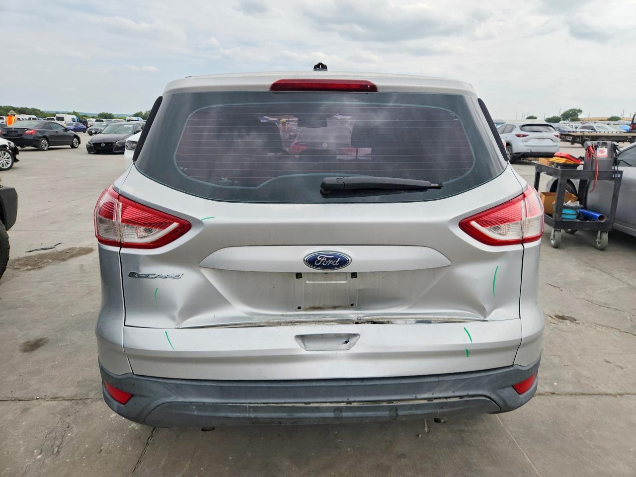 2013 Ford Escape S Silver vin: 1FMCU0F70DUB45880