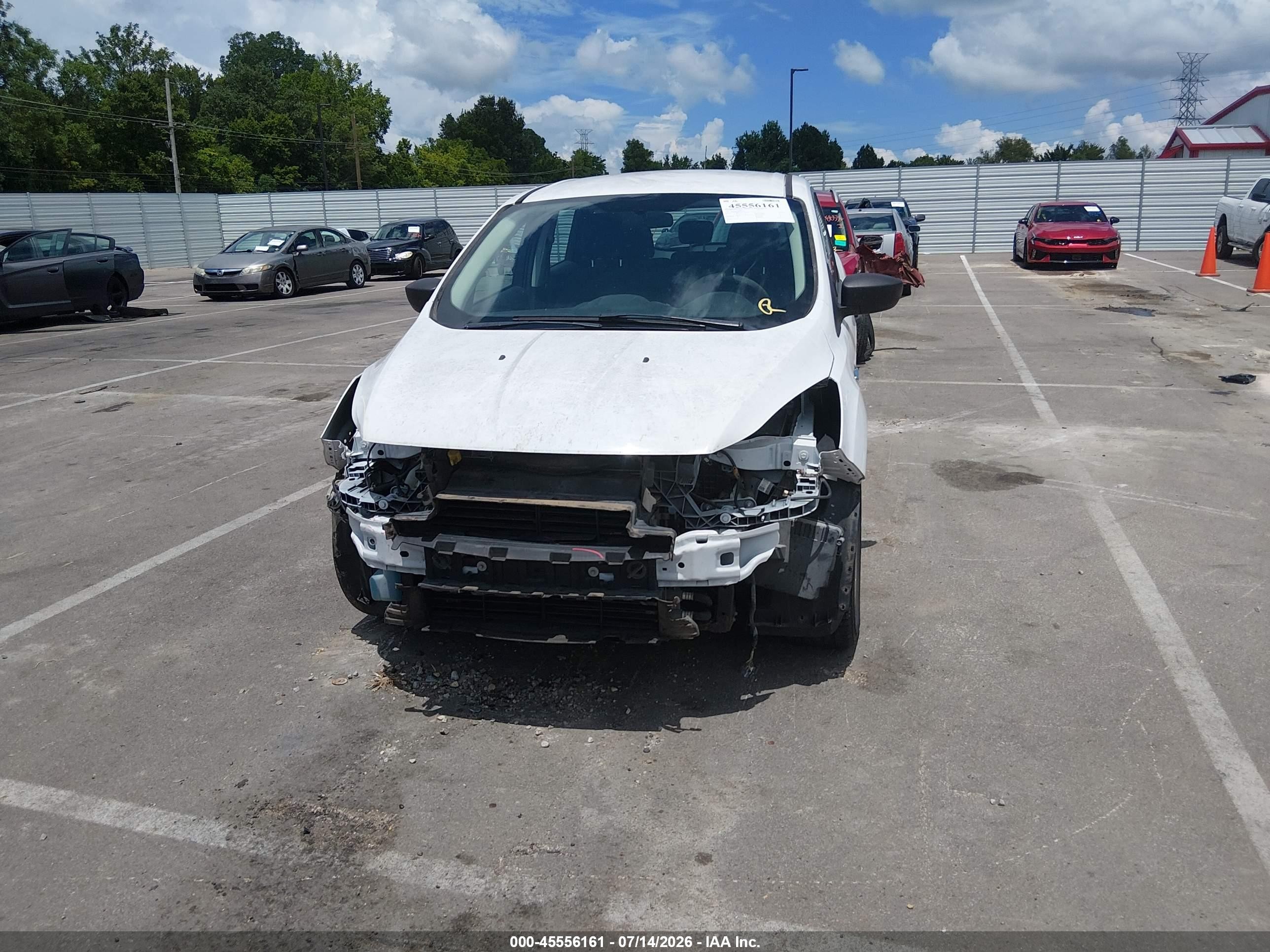 2014 Ford Escape S White vin: 1FMCU0F70EUA22582