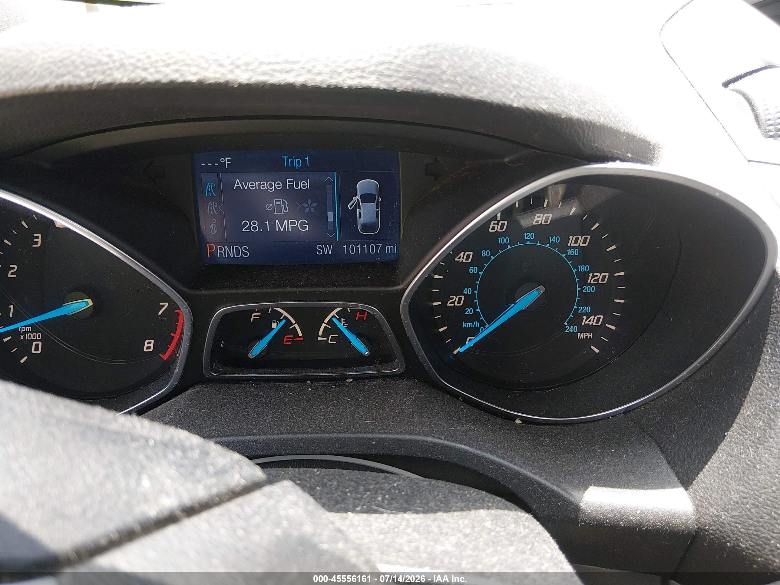 2014 Ford Escape S White vin: 1FMCU0F70EUA22582