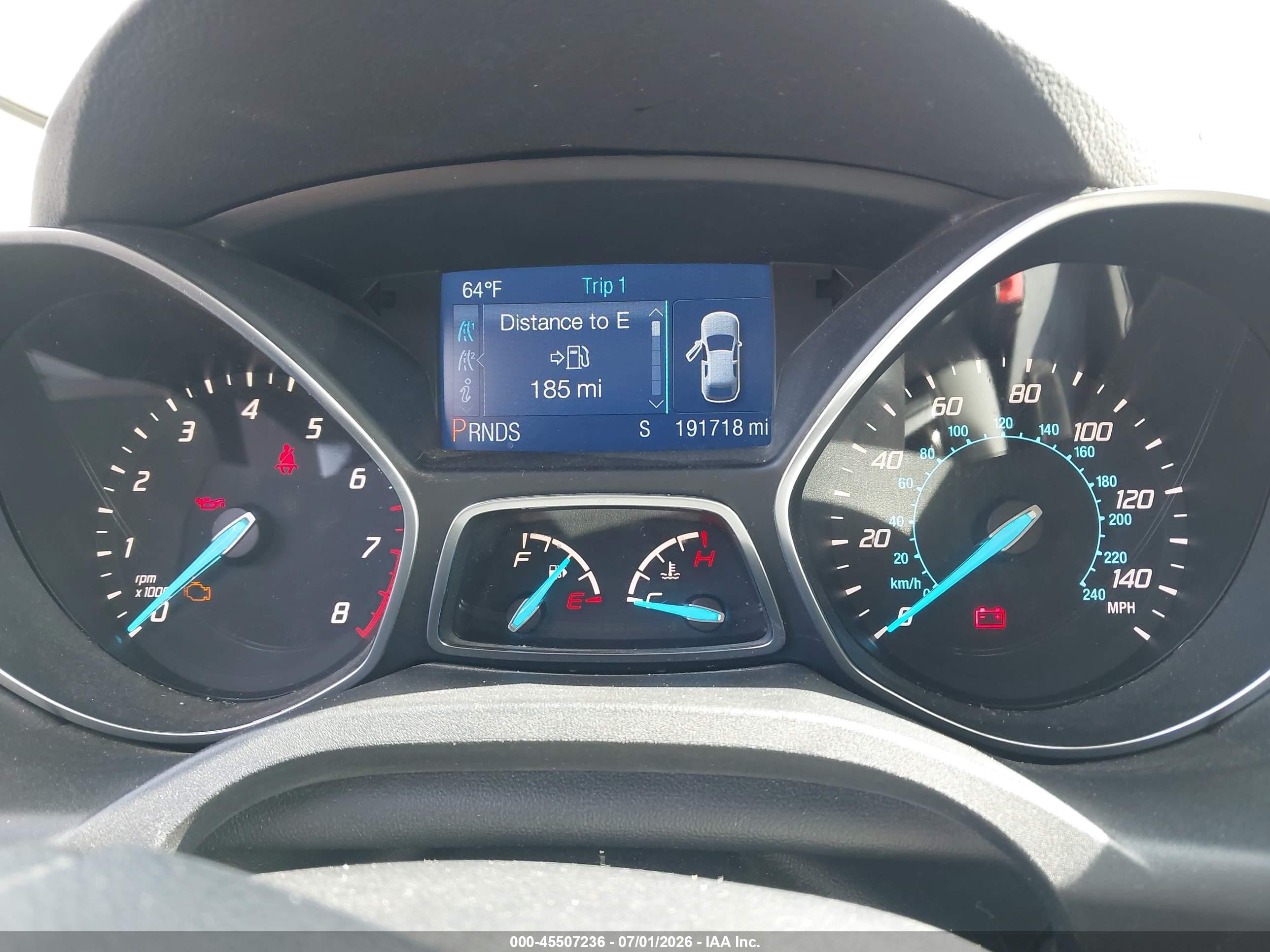 2014 Ford Escape S White vin: 1FMCU0F70EUA31167