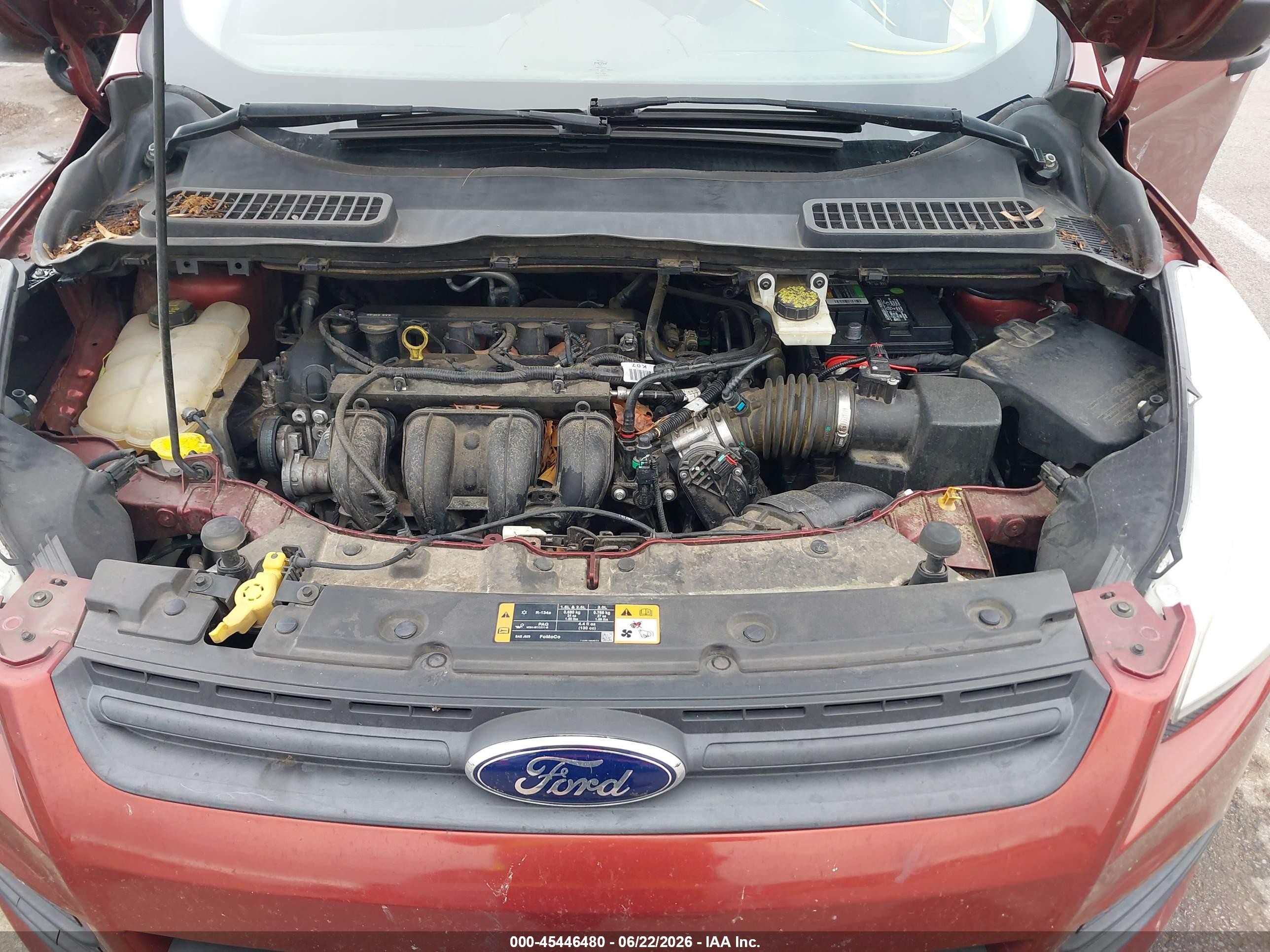 2014 Ford Escape S Burgundy vin: 1FMCU0F70EUA58224