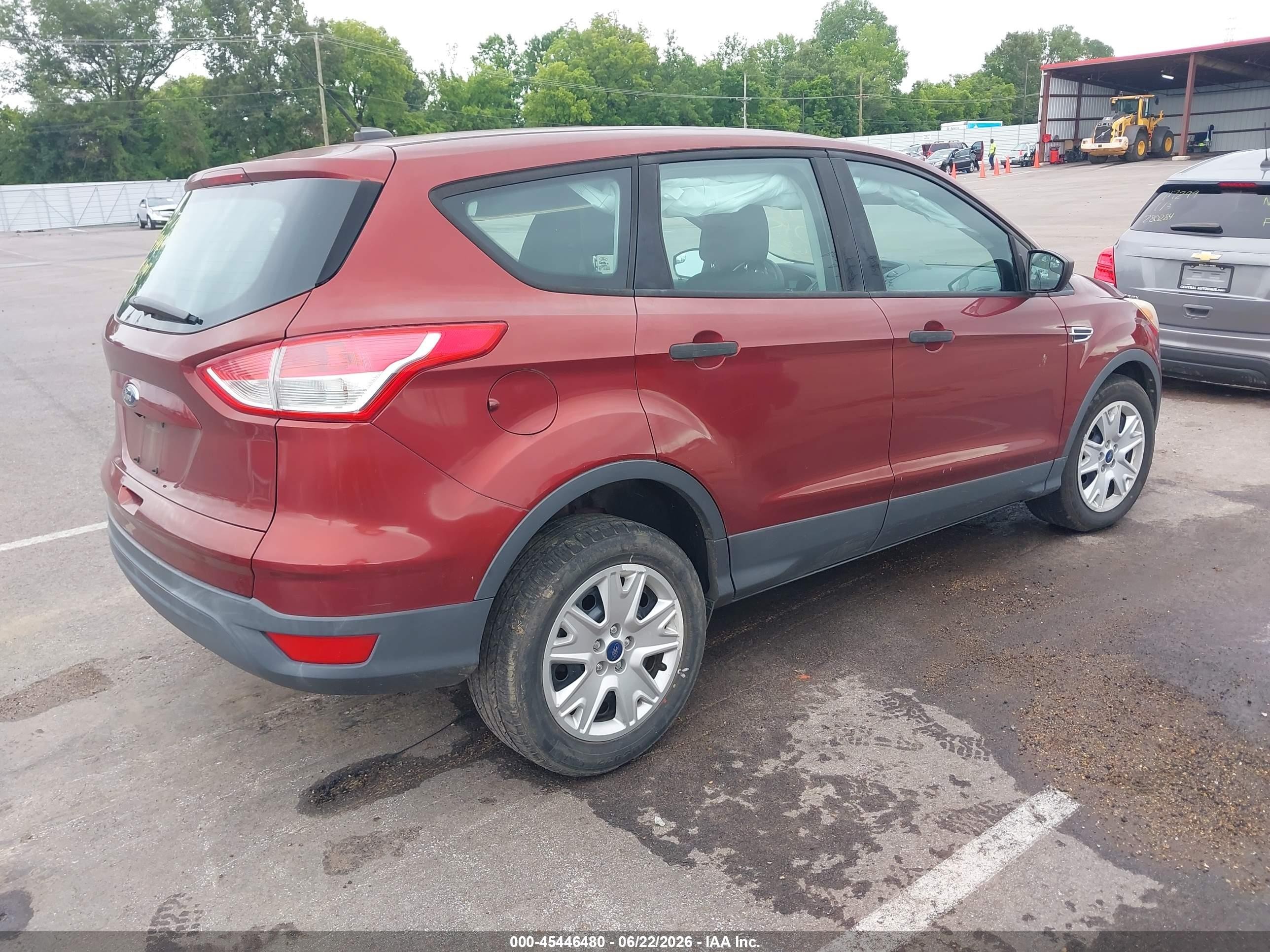 2014 Ford Escape S Burgundy vin: 1FMCU0F70EUA58224