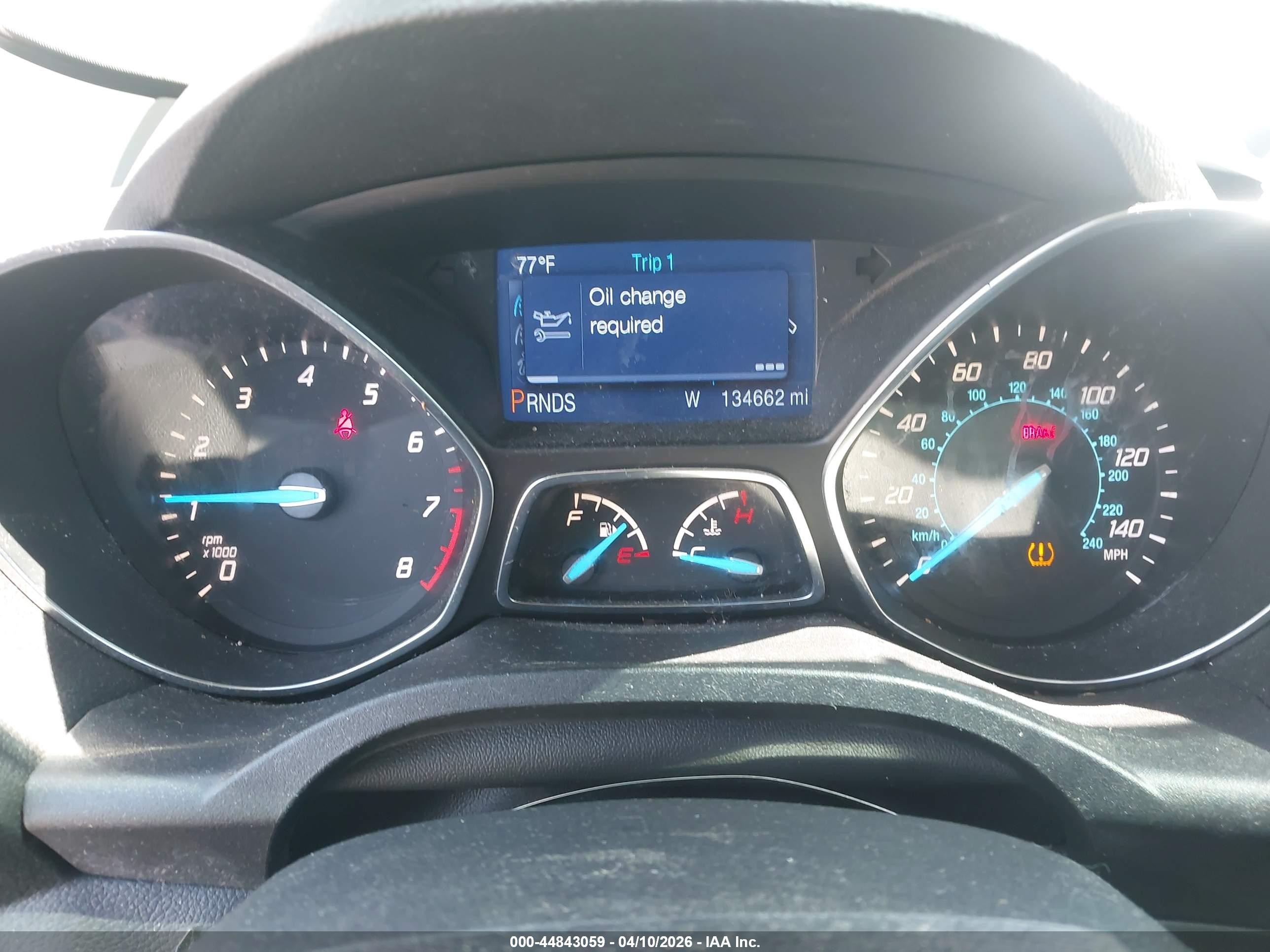 2014 Ford Escape S White vin: 1FMCU0F70EUA89893