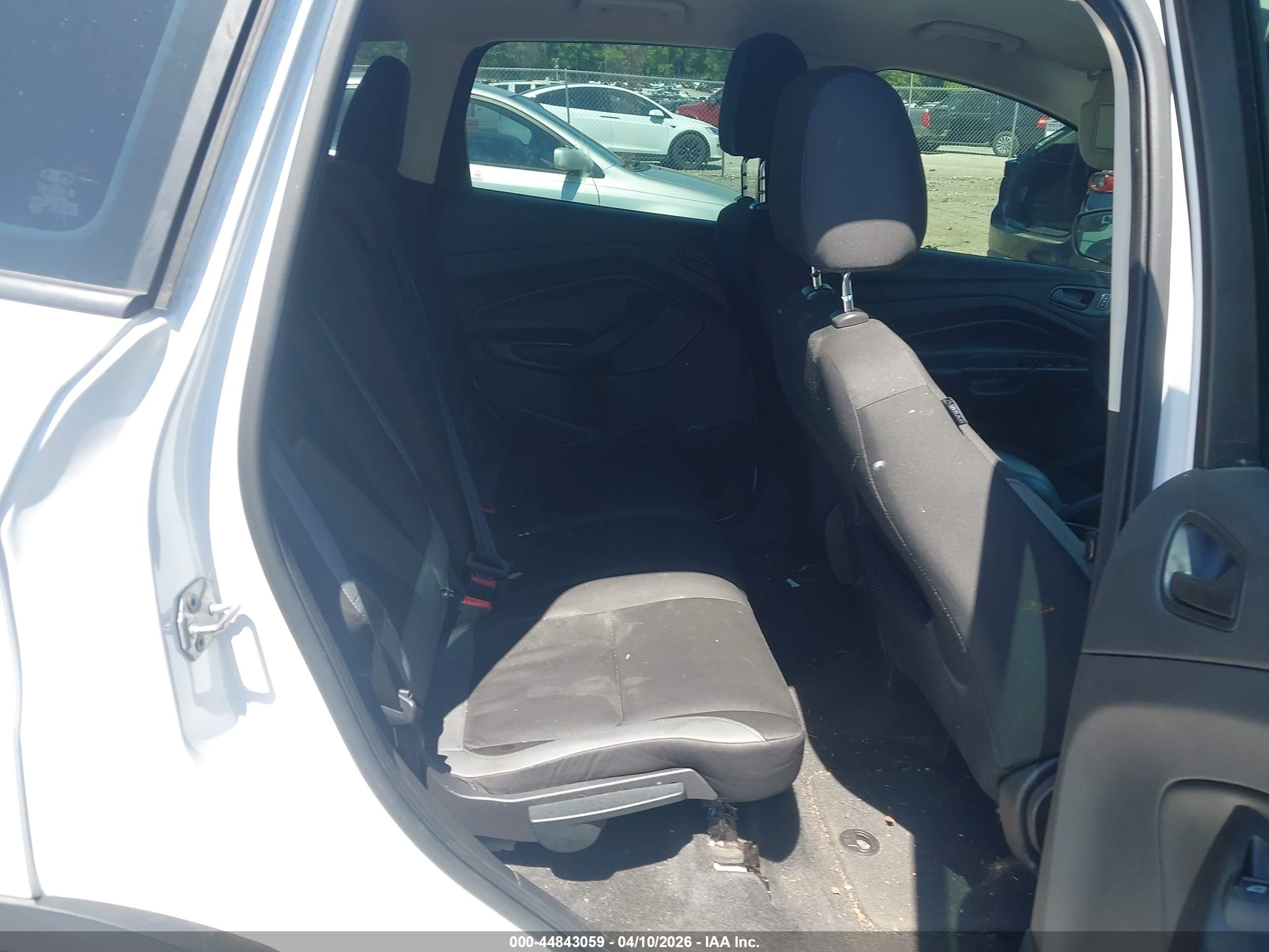 2014 Ford Escape S White vin: 1FMCU0F70EUA89893