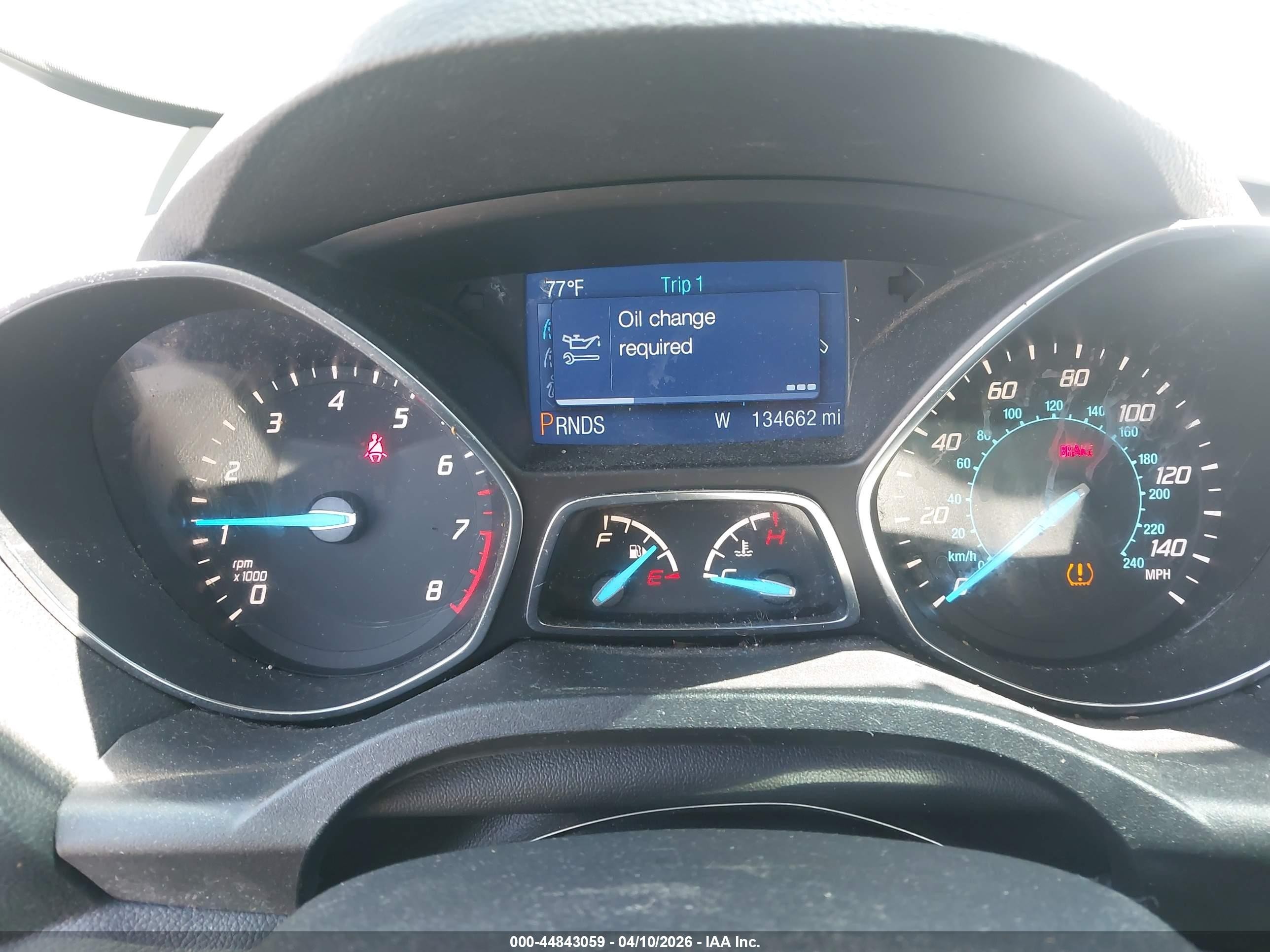 2014 Ford Escape S White vin: 1FMCU0F70EUA89893