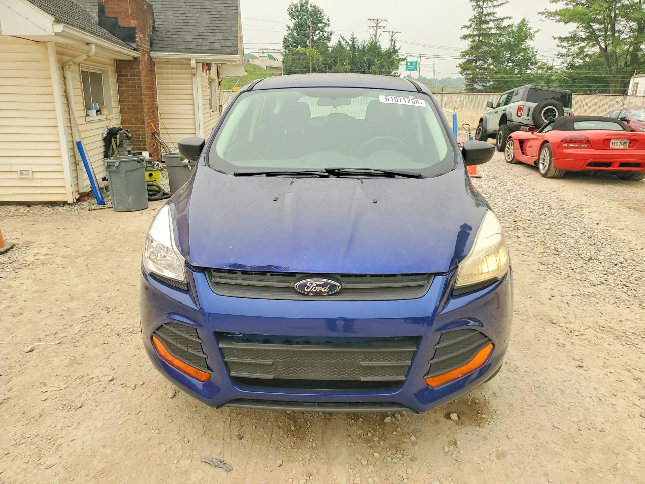 2014 Ford Escape S Blue vin: 1FMCU0F70EUB13819