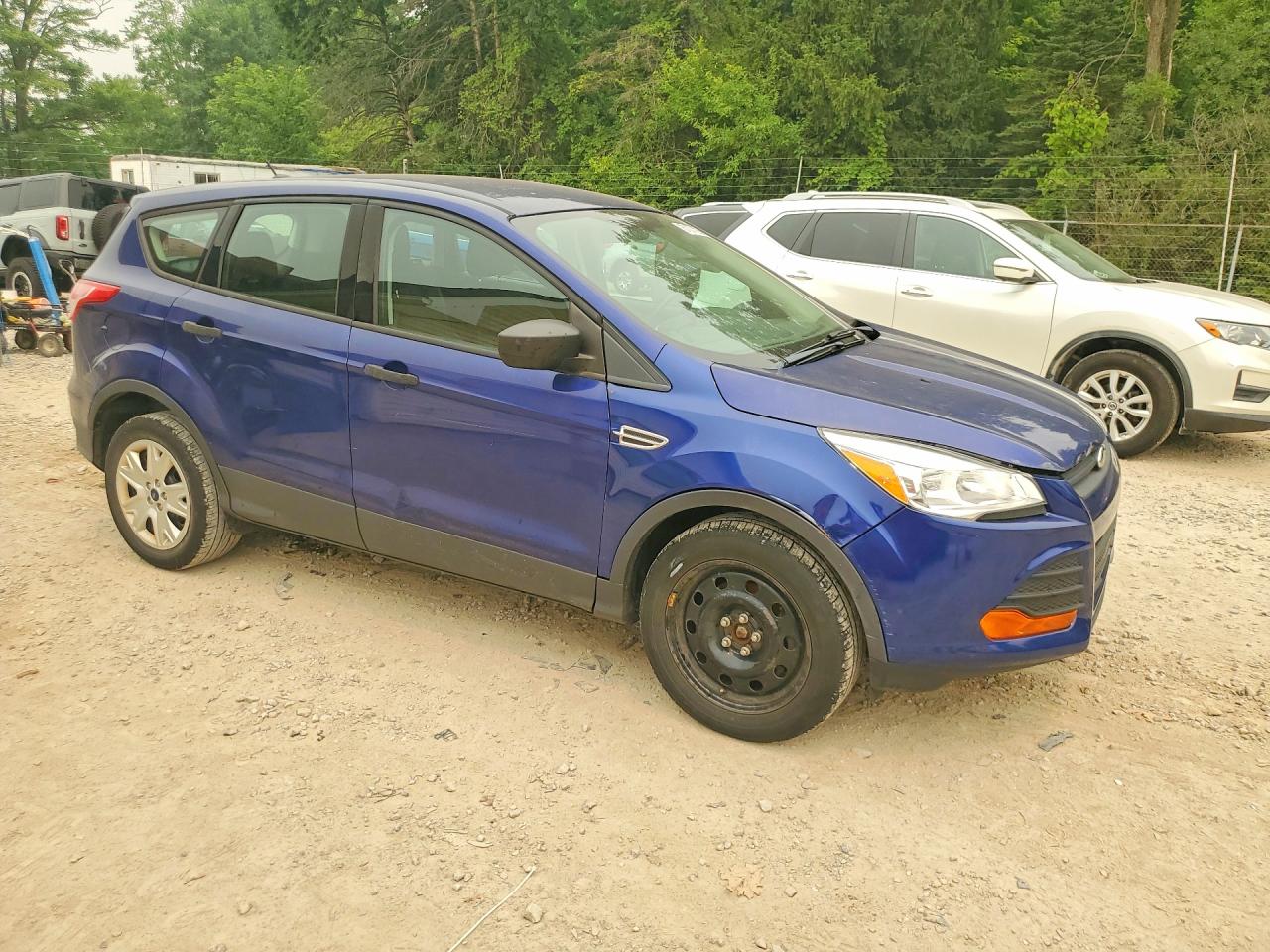 2014 Ford Escape S Blue vin: 1FMCU0F70EUB13819