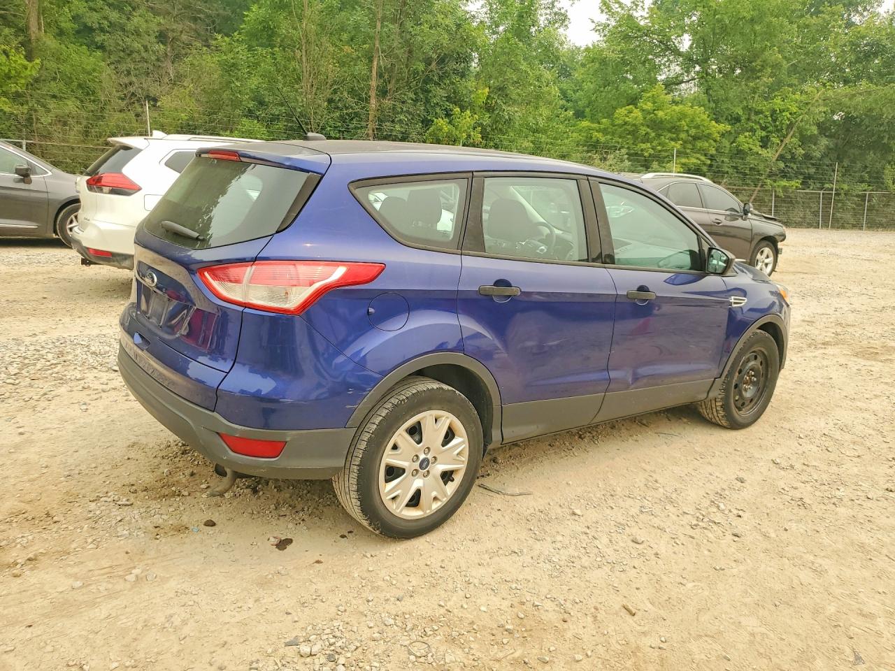 2014 Ford Escape S Blue vin: 1FMCU0F70EUB13819