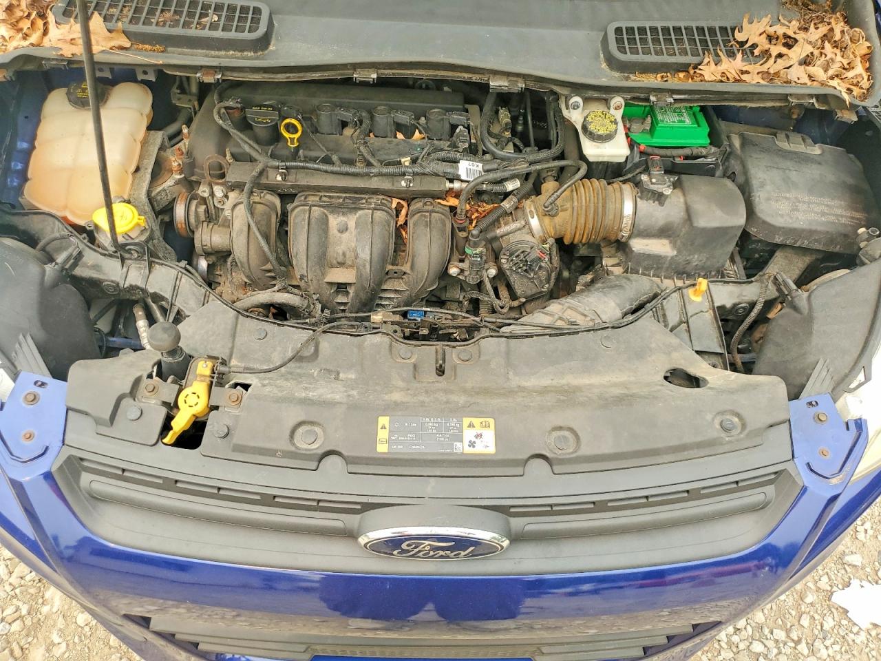 2014 Ford Escape S Blue vin: 1FMCU0F70EUB13819