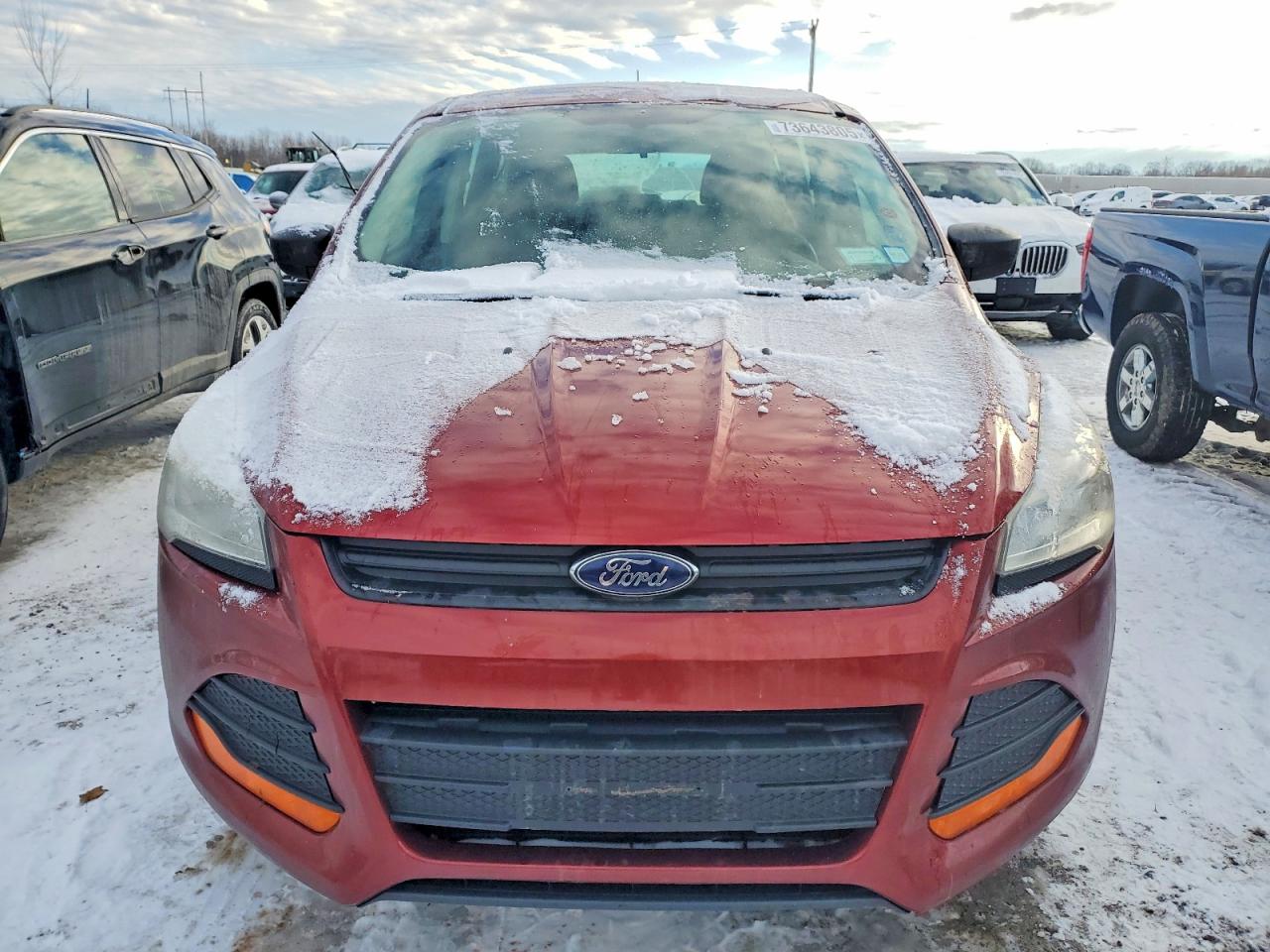 2014 Ford Escape S Red vin: 1FMCU0F70EUB91338
