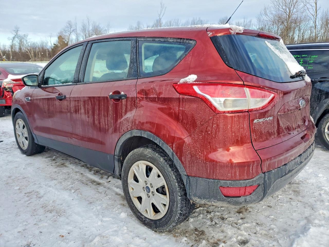 2014 Ford Escape S Red vin: 1FMCU0F70EUB91338