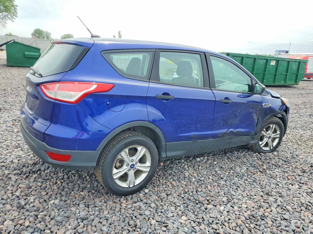 2014 Ford Escape S Синий vin: 1FMCU0F70EUB96135