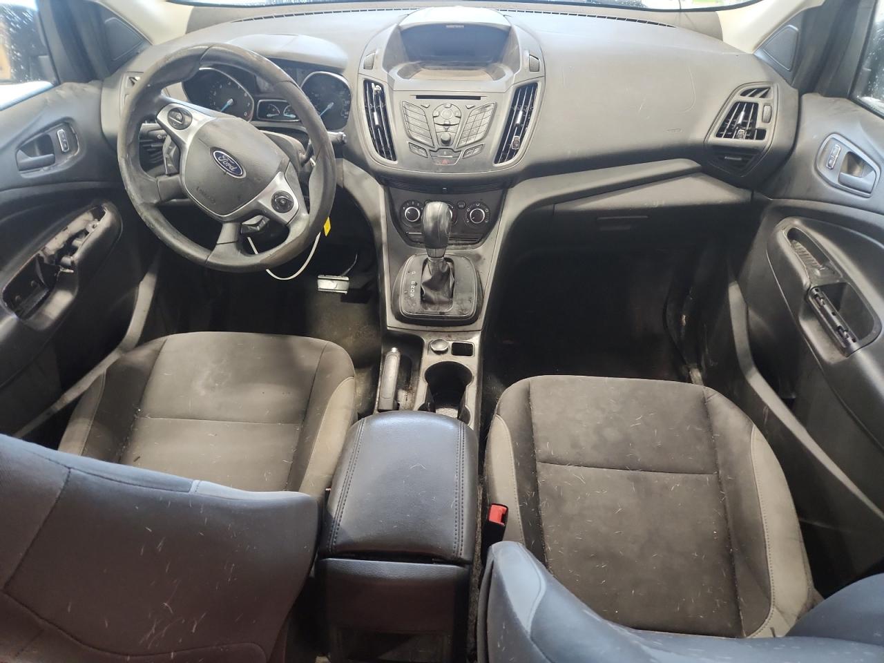 2014 Ford Escape S White vin: 1FMCU0F70EUC16979