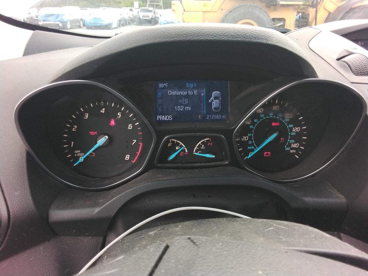 2014 Ford Escape S White vin: 1FMCU0F70EUC16979