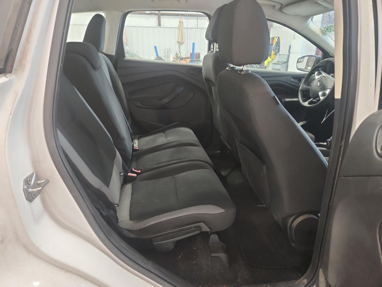 2014 Ford Escape S White vin: 1FMCU0F70EUC16979