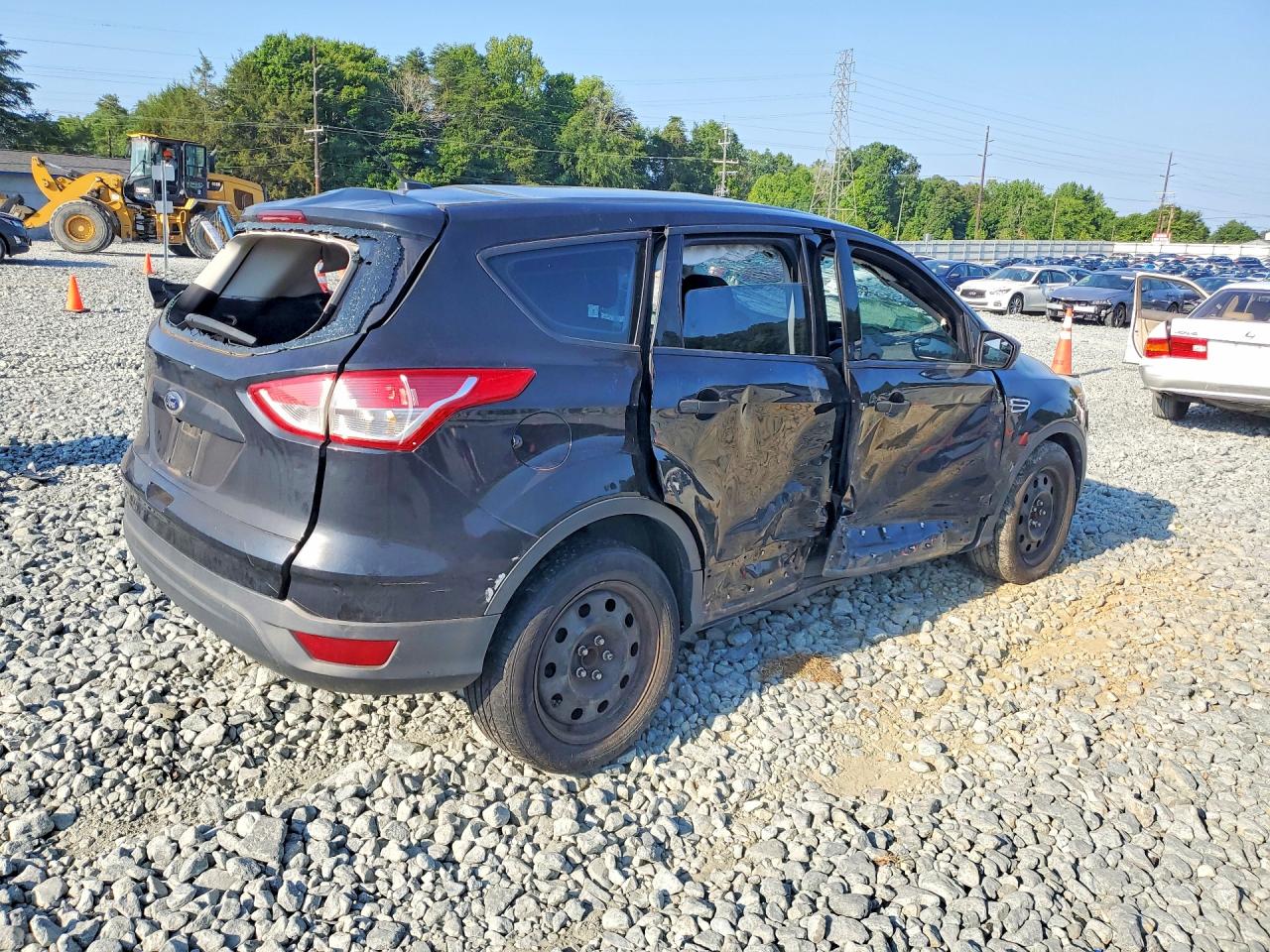 2014 Ford Escape S Black vin: 1FMCU0F70EUC34544