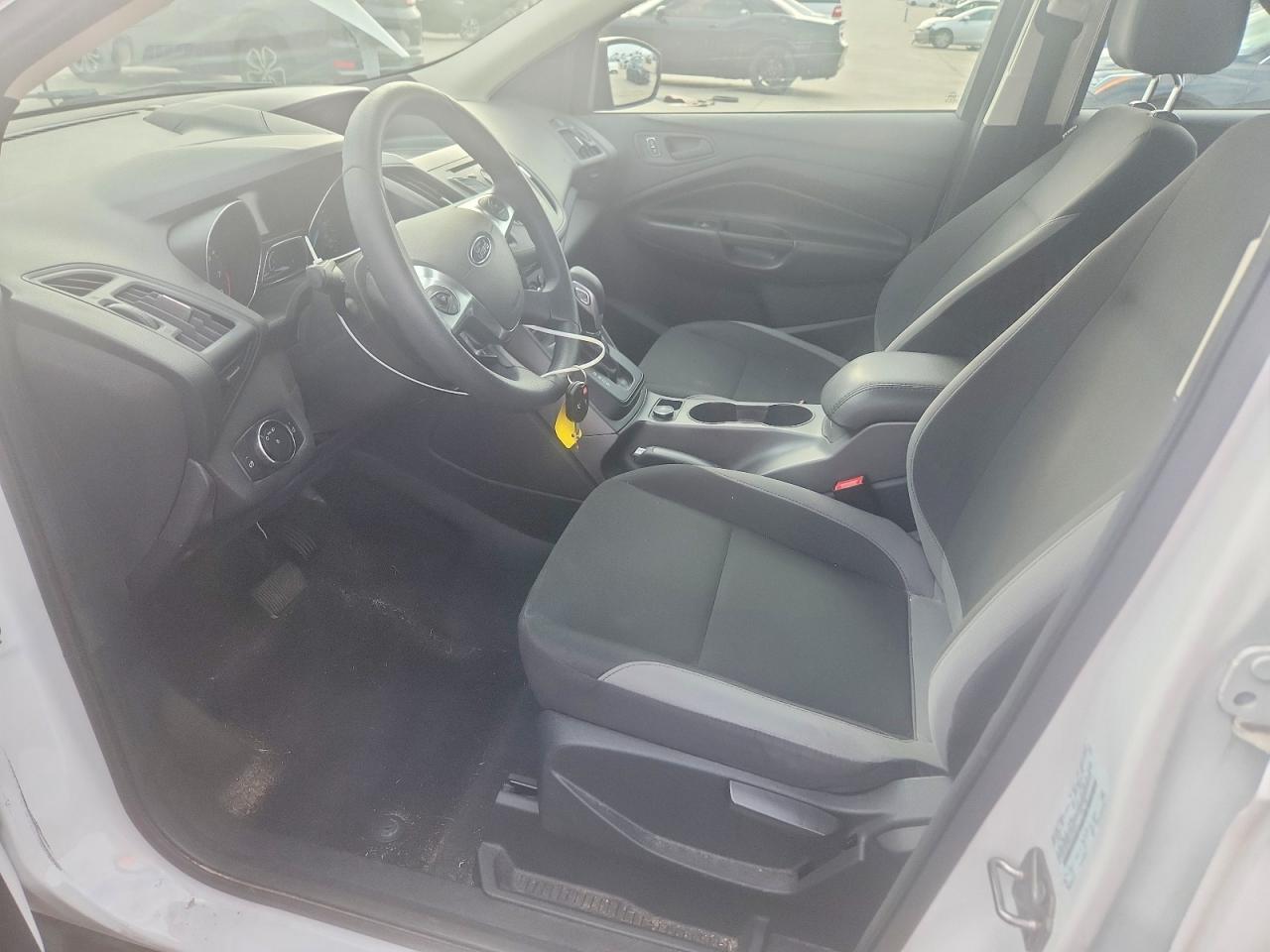 2014 Ford Escape S White vin: 1FMCU0F70EUC75305