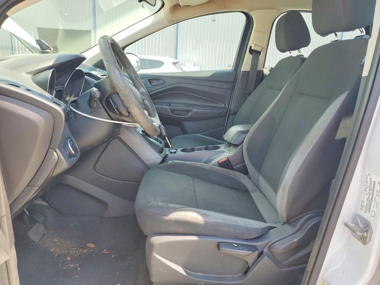 2014 Ford Escape S White vin: 1FMCU0F70EUD94228