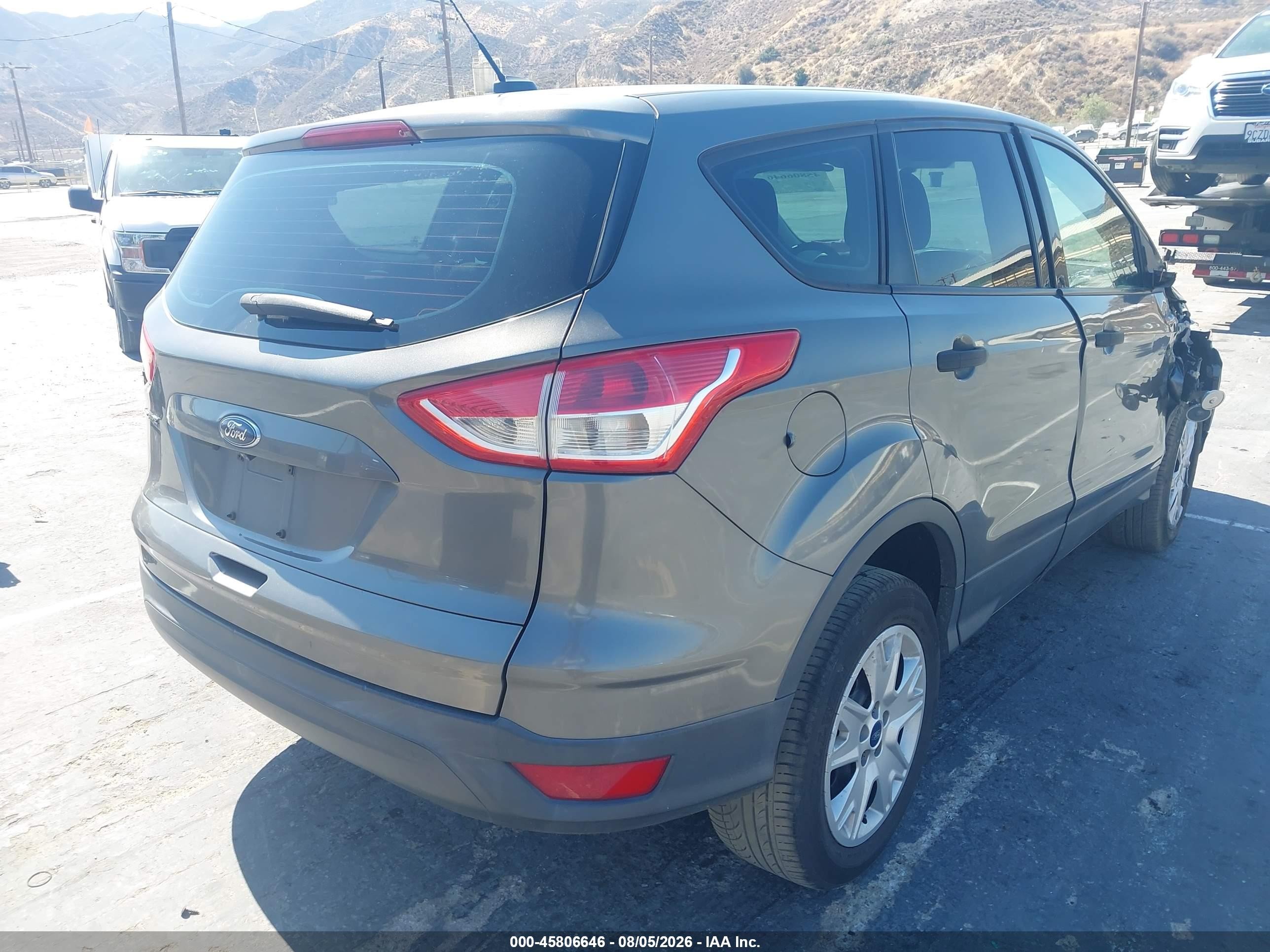 2014 Ford Escape S Gray vin: 1FMCU0F70EUE00965