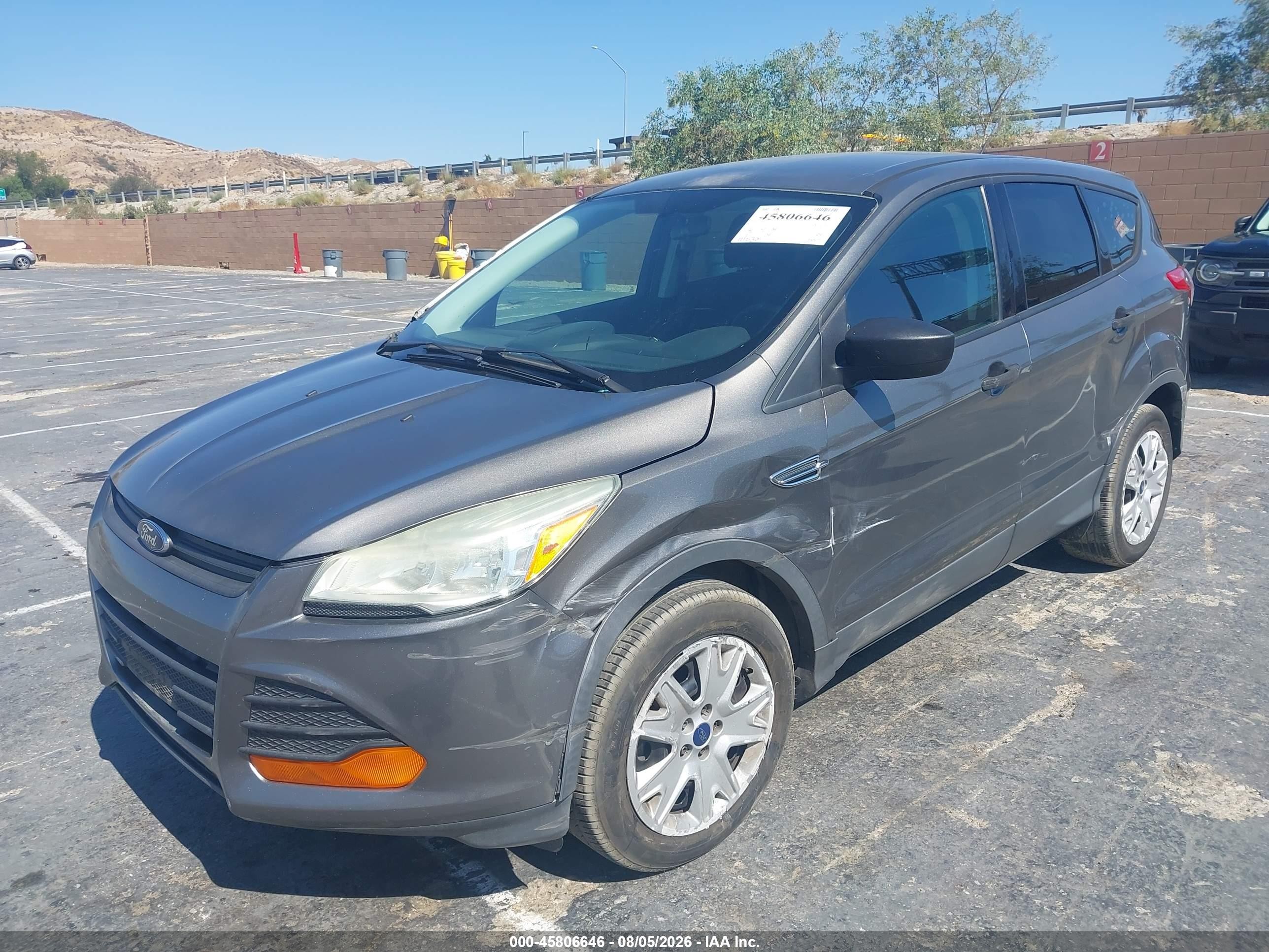 2014 Ford Escape S Gray vin: 1FMCU0F70EUE00965