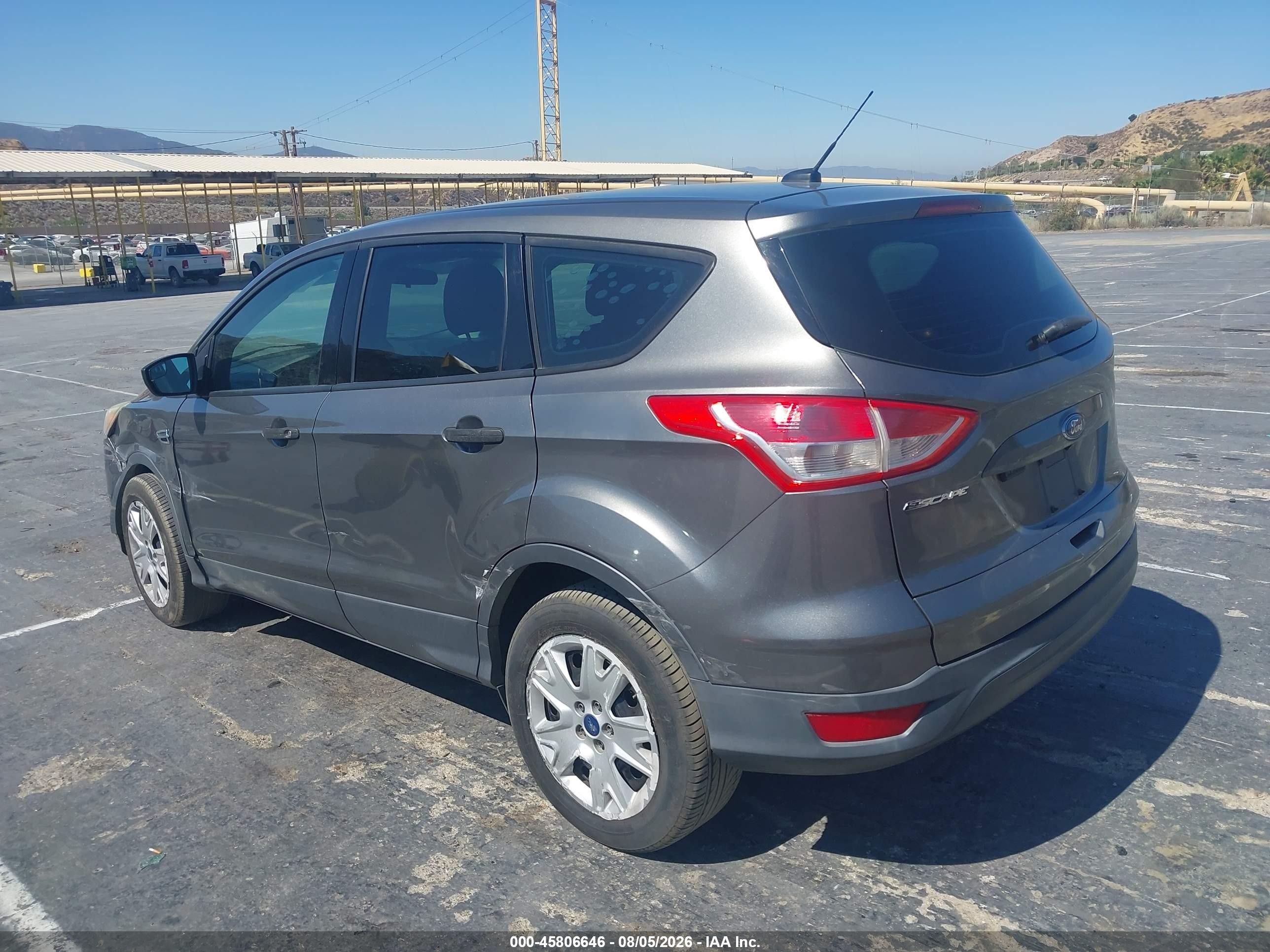 2014 Ford Escape S Gray vin: 1FMCU0F70EUE00965