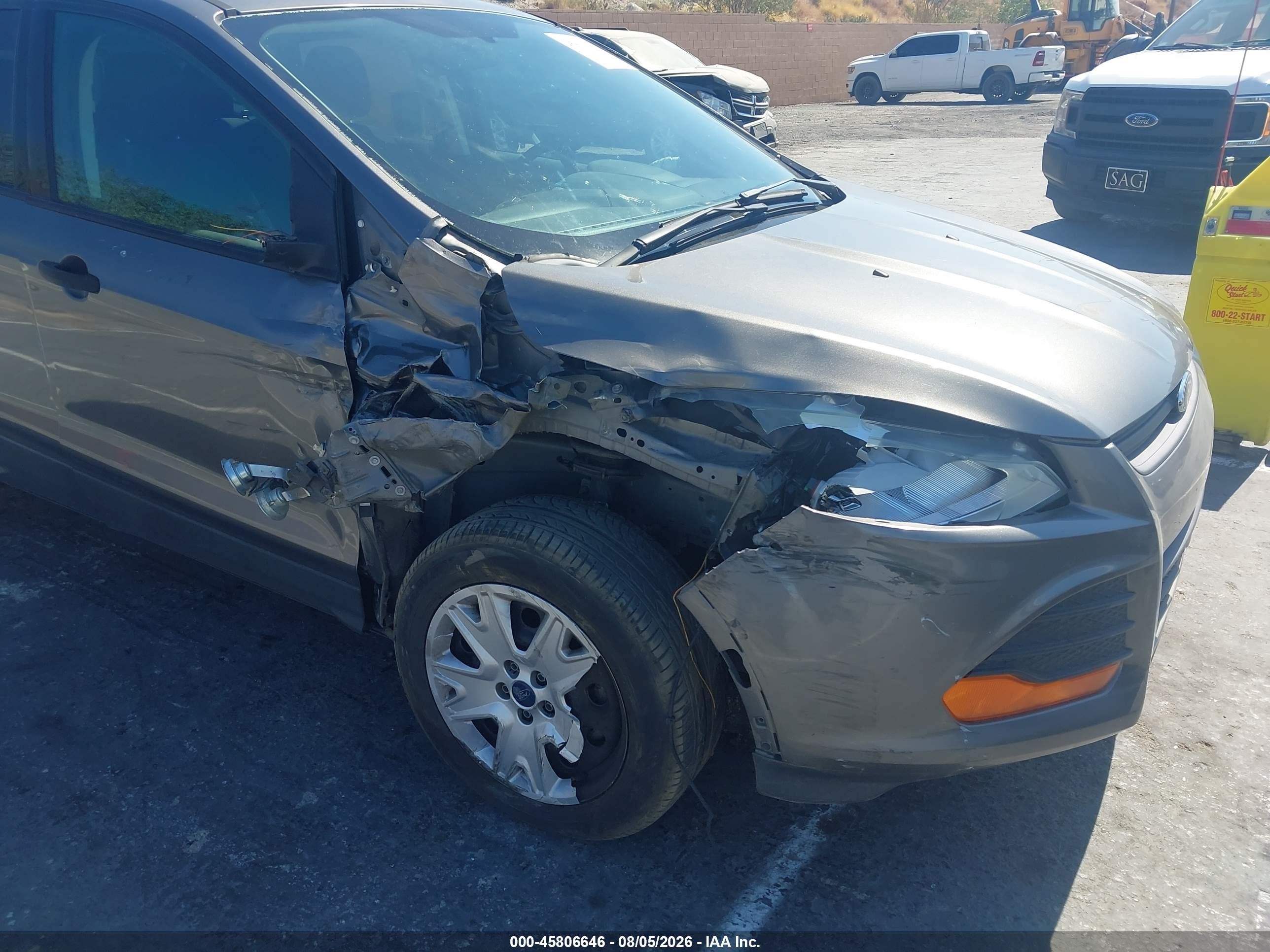 2014 Ford Escape S Gray vin: 1FMCU0F70EUE00965