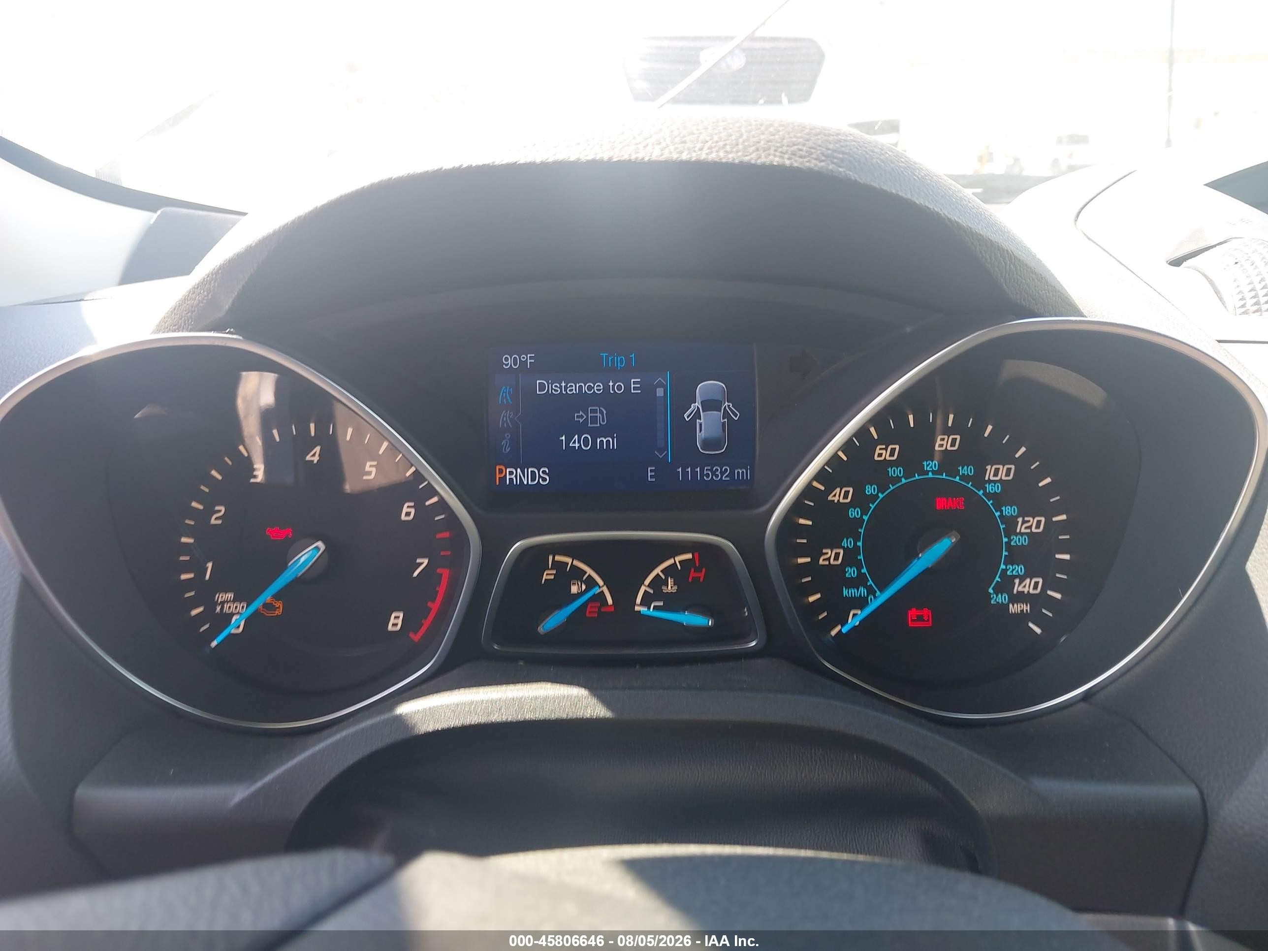 2014 Ford Escape S Gray vin: 1FMCU0F70EUE00965