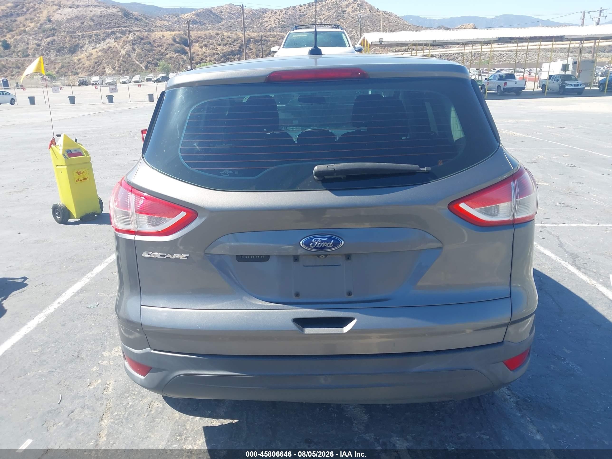 2014 Ford Escape S Gray vin: 1FMCU0F70EUE00965