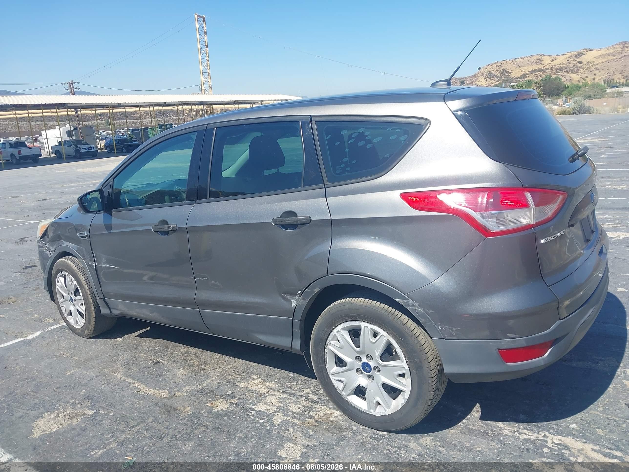 2014 Ford Escape S Gray vin: 1FMCU0F70EUE00965