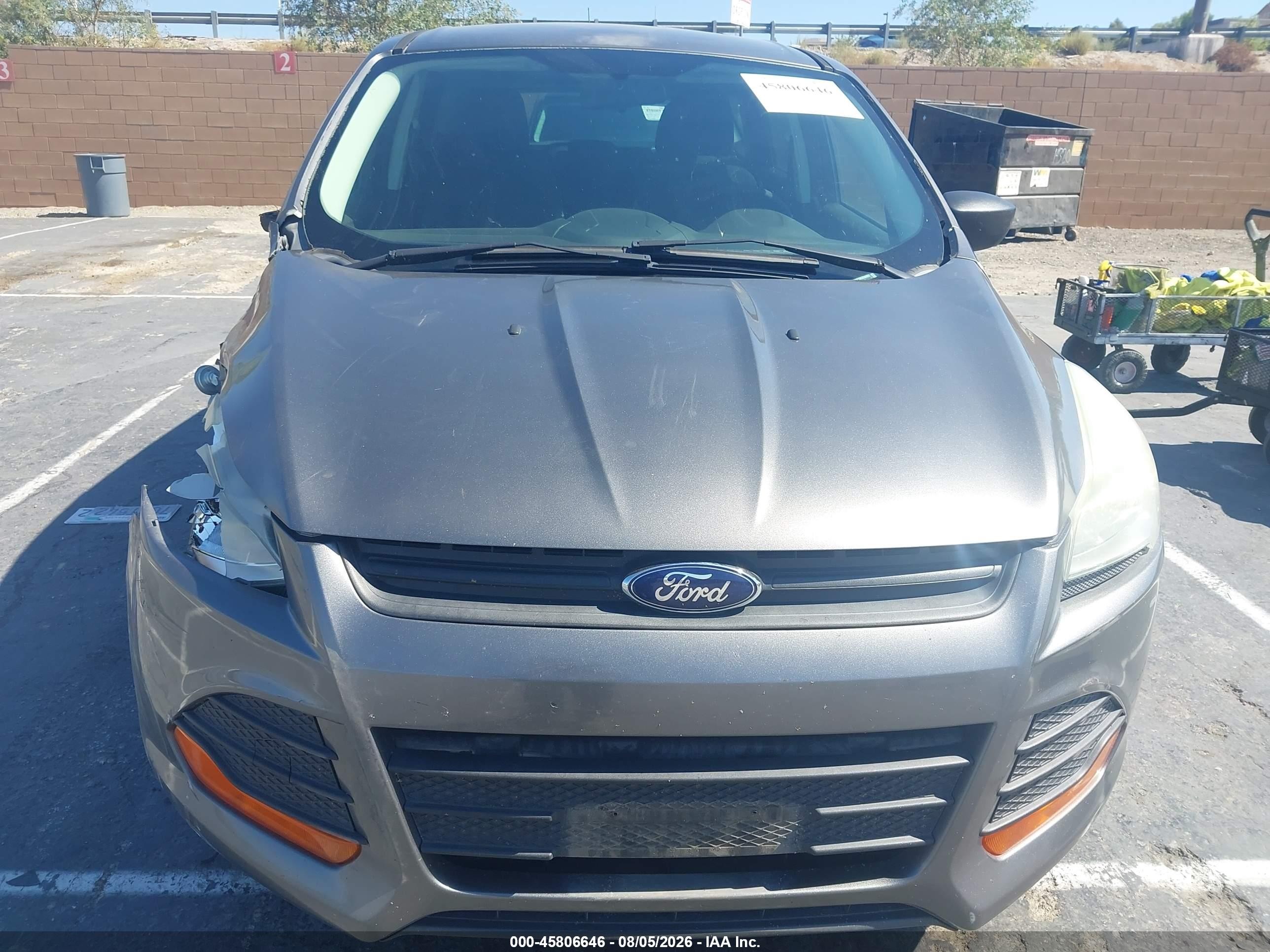 2014 Ford Escape S Gray vin: 1FMCU0F70EUE00965