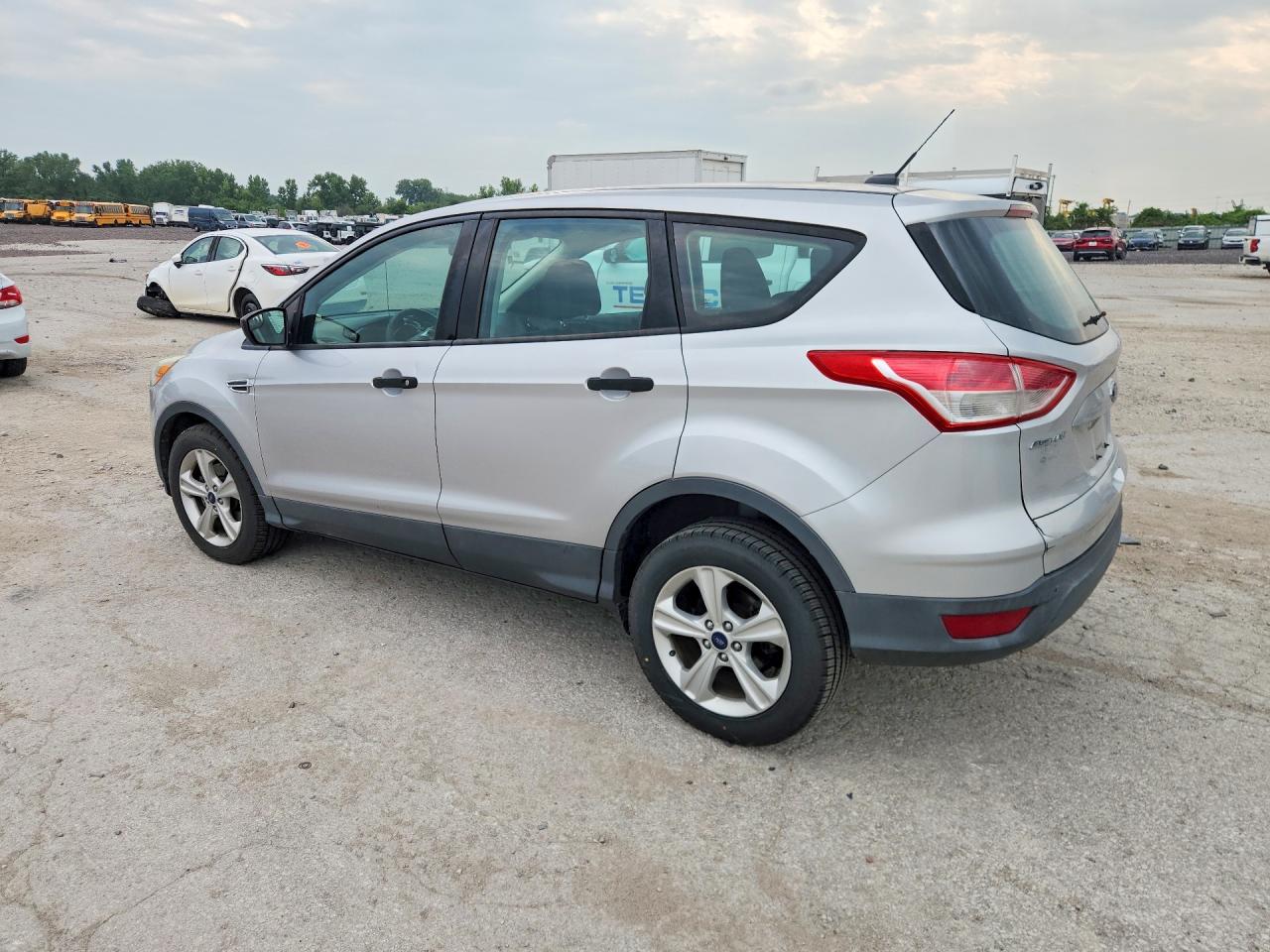 2014 Ford Escape S Silver vin: 1FMCU0F70EUE50569