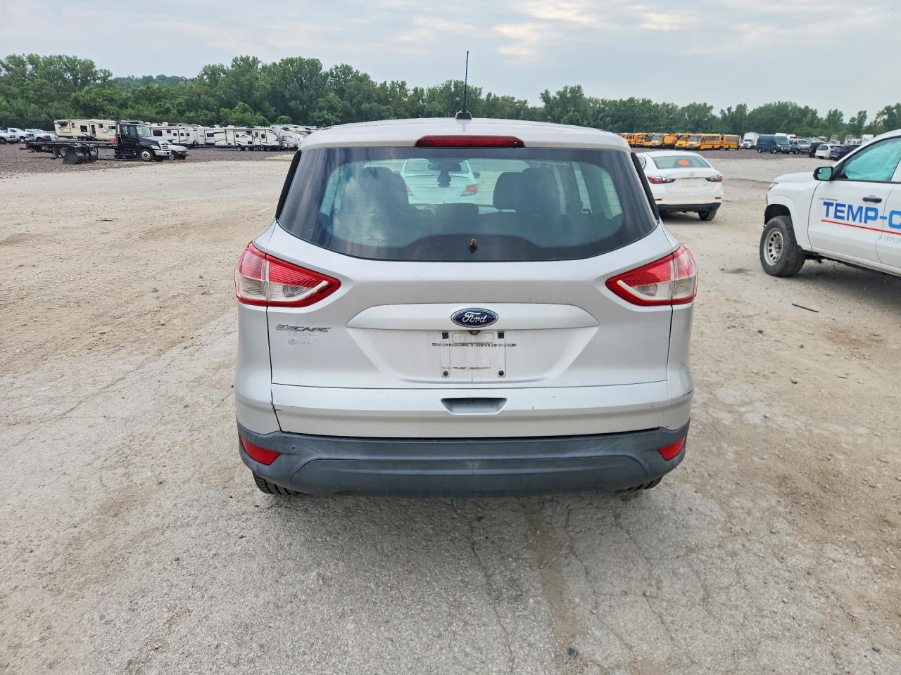 2014 Ford Escape S Silver vin: 1FMCU0F70EUE50569